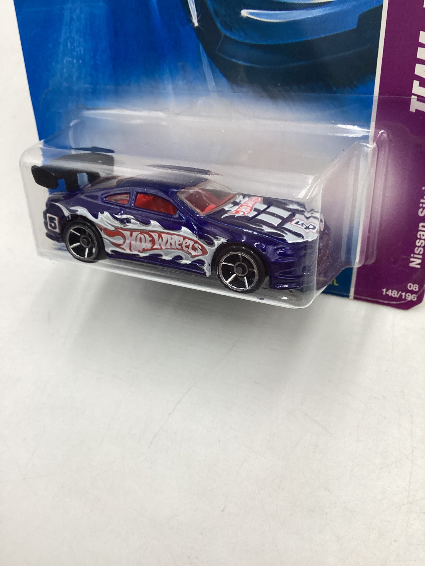 2008 Hot Wheels #148 Blue Nissan Silvia 83i