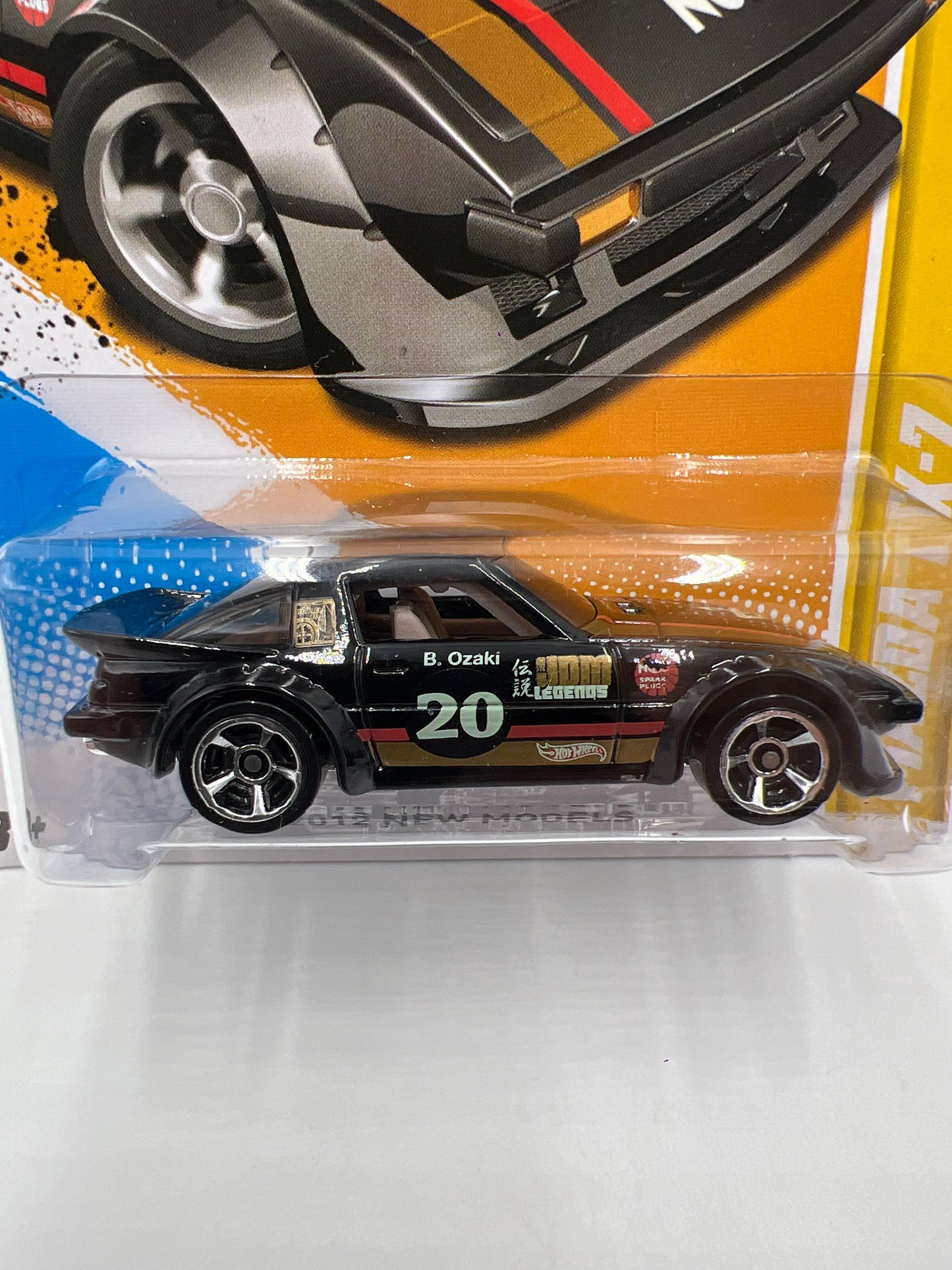 2012 Hot Wheels New Models #31 Mazda RX-7 Black 86C
