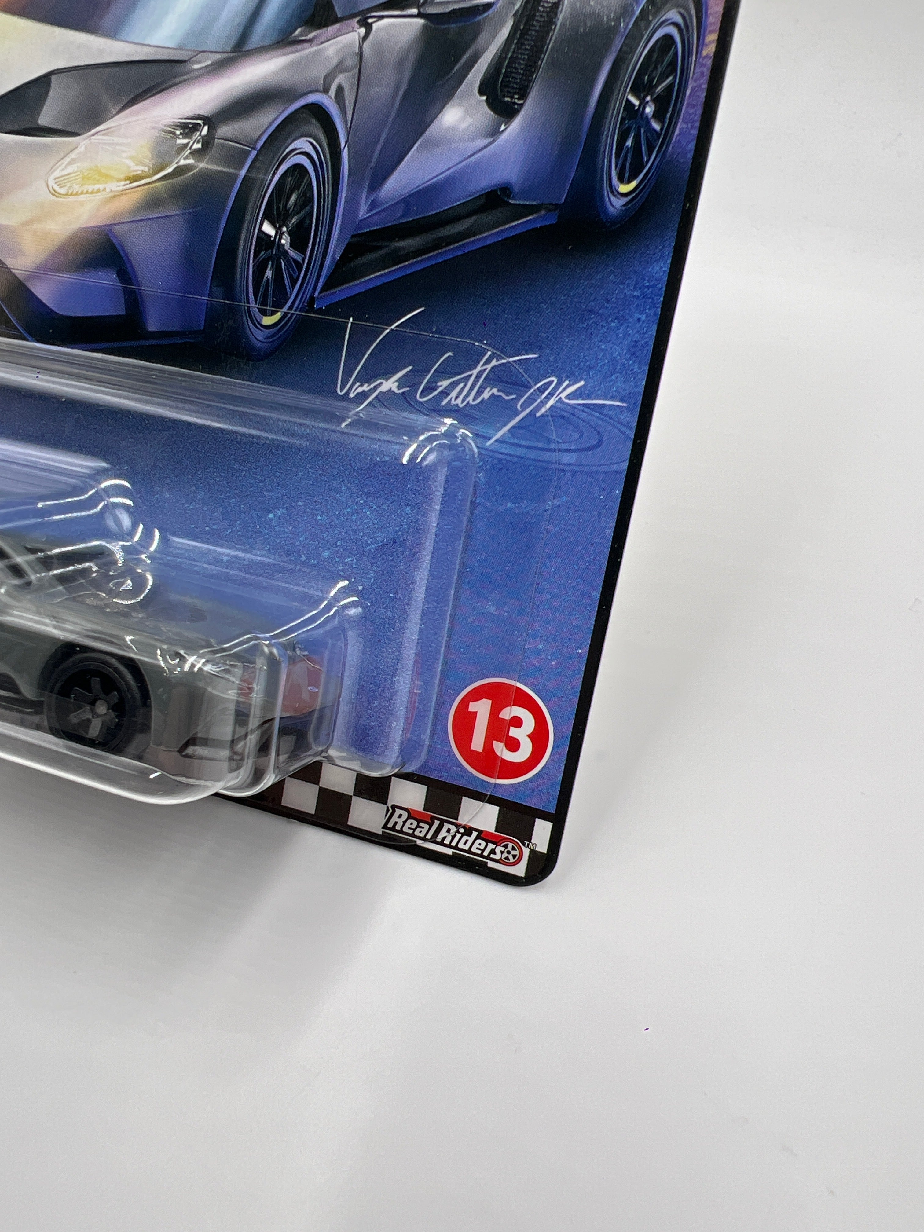 Hot Wheels Premium Boulevard #13 Ford GT Gray VHTF 6 Spoke Wheel