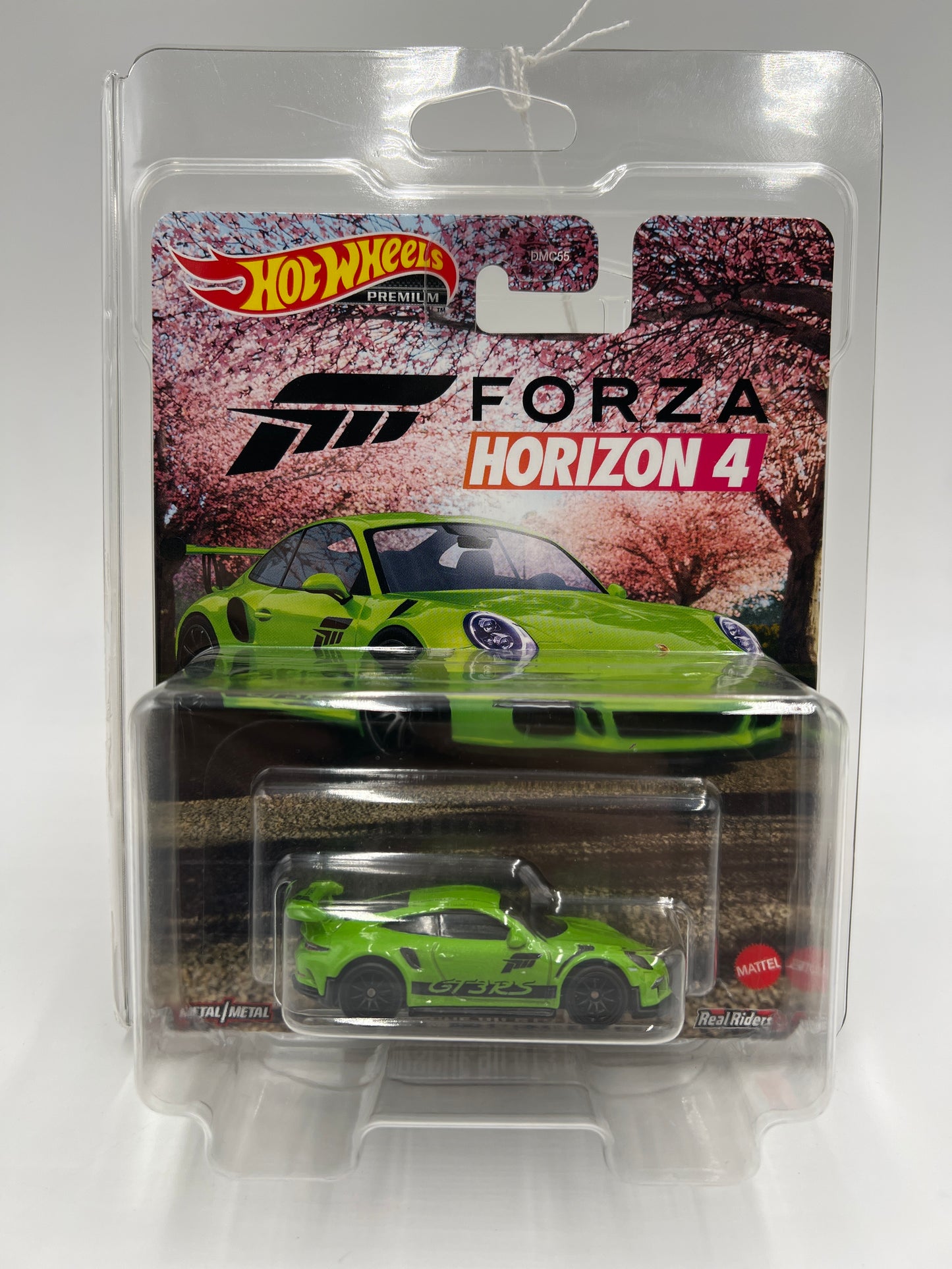 Hot Wheels Premium Forza Horizon 4 Porsche 911 GT3 RS Green W/Protector