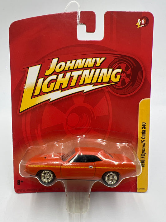 Johnny Lightning Small Card 1970 Plymouth Cuda 340 Orange
