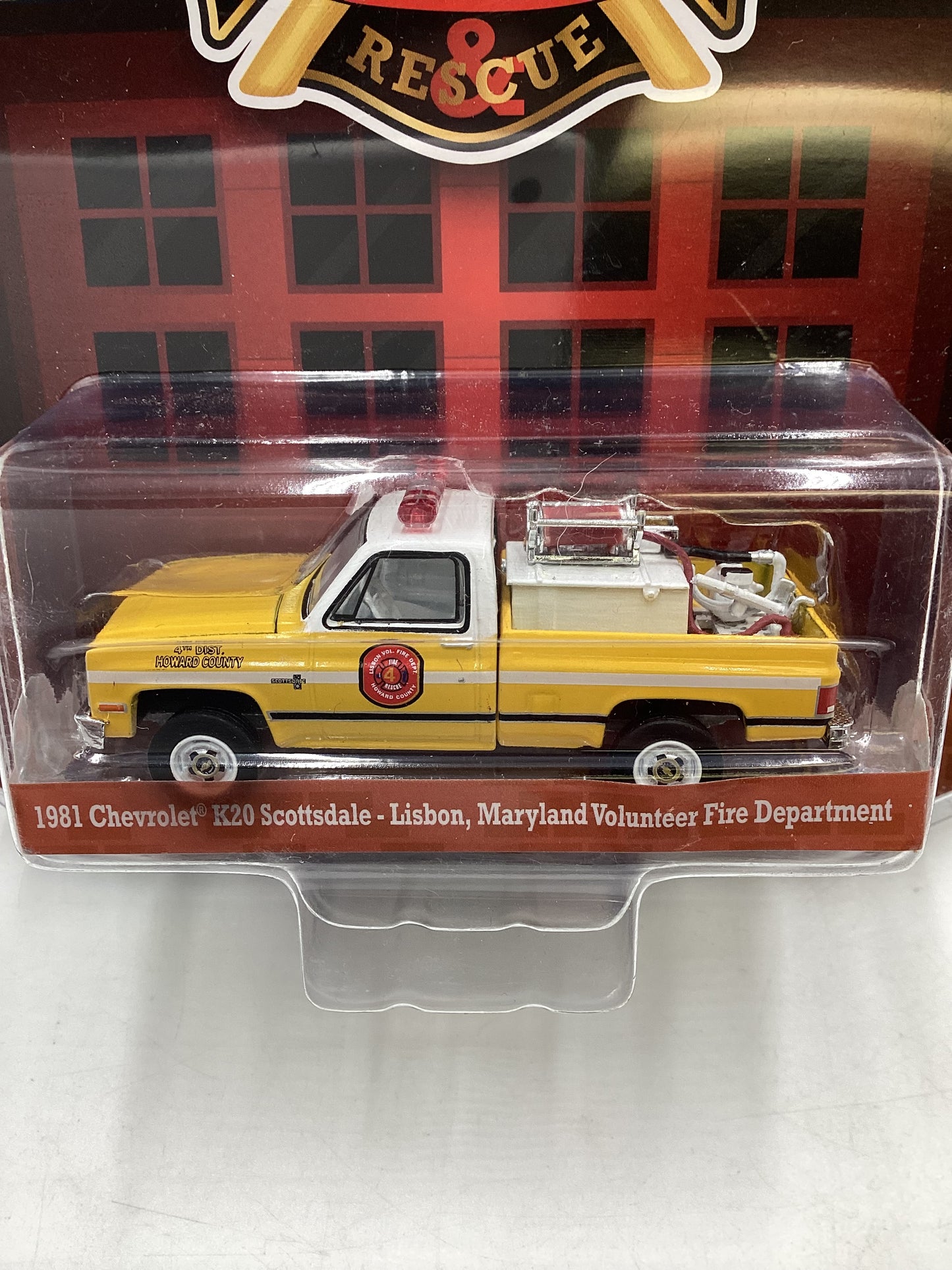 Greenlight Fire and Rescue Series 2 1981 Chevrolet K20 Scottsdale Lisbon Maryland Volunteer Fire Department 176E