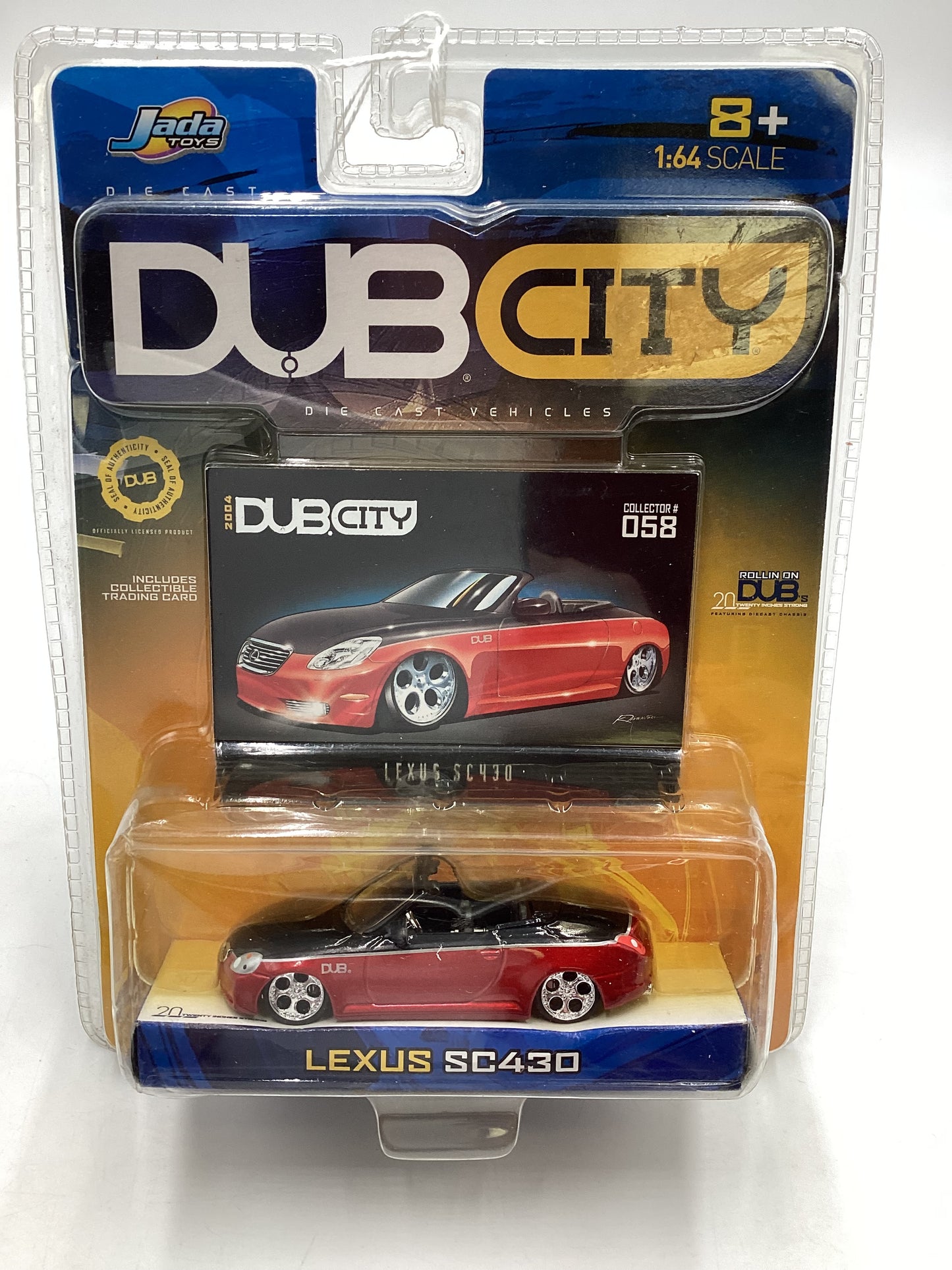 Jada Toys Dub City #058 Lexus SC430 Red 221B