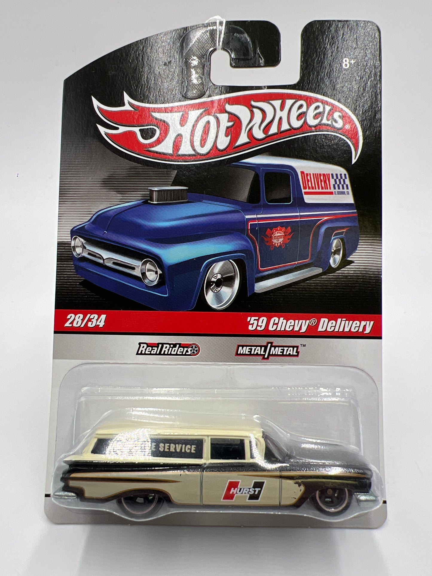 Hot Wheels Slick Rides #28 59 Chevy Delivery Hurst Cream/Black 243A