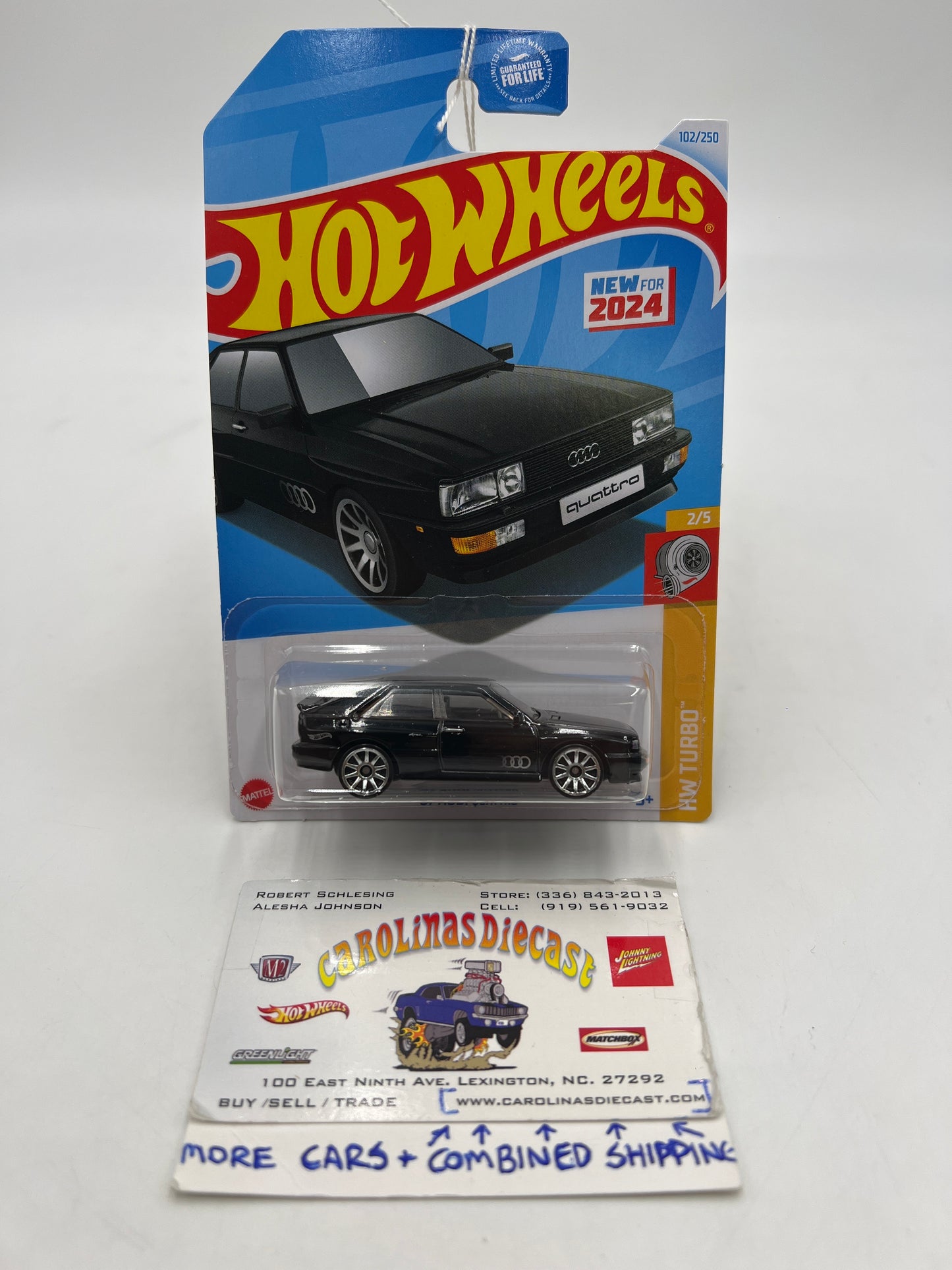 2024 Hot Wheels N Case #102 87 Audi Quattro Black