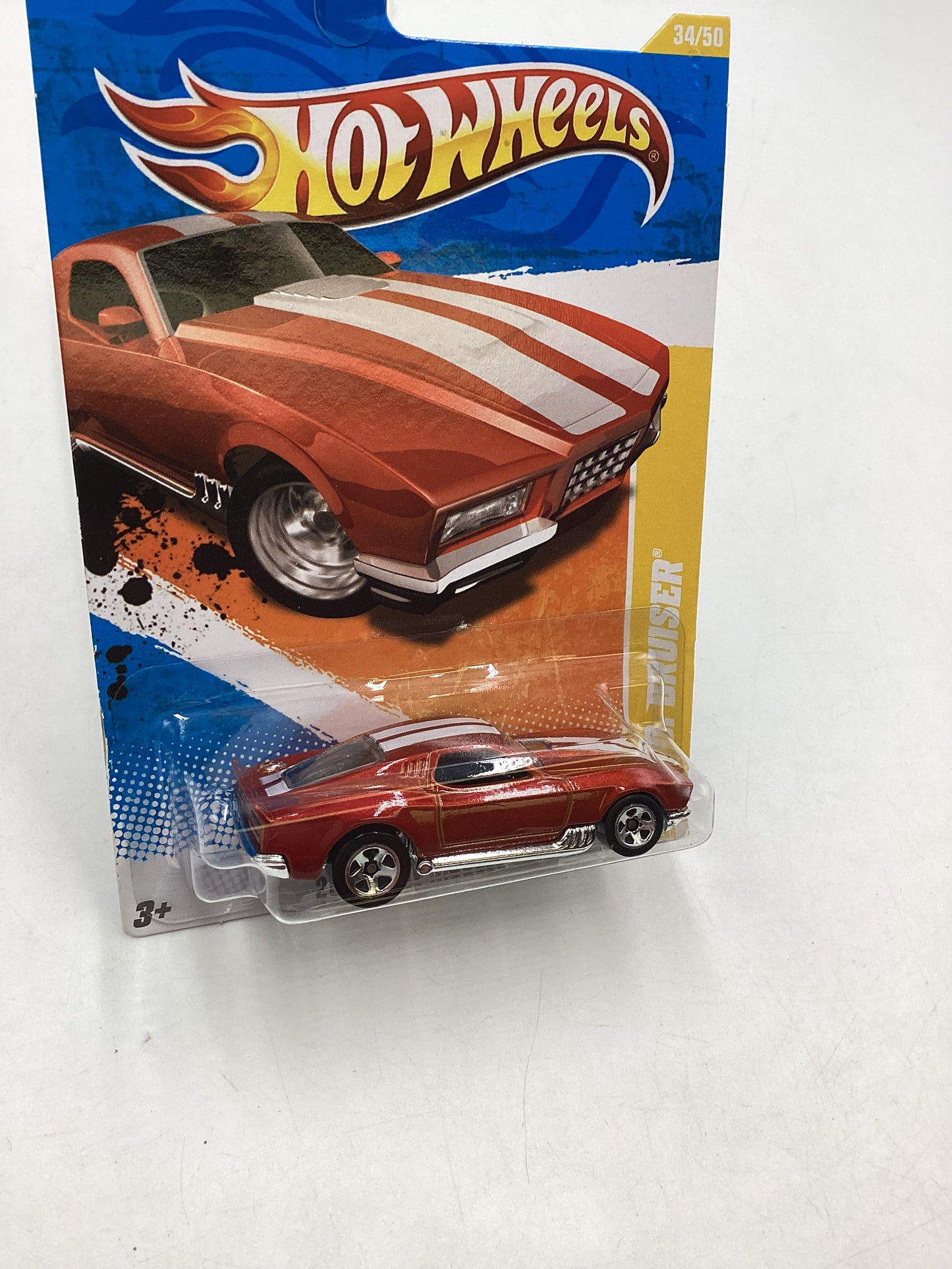 2011 Hot wheels #34 Blvd Bruiser Red 12i