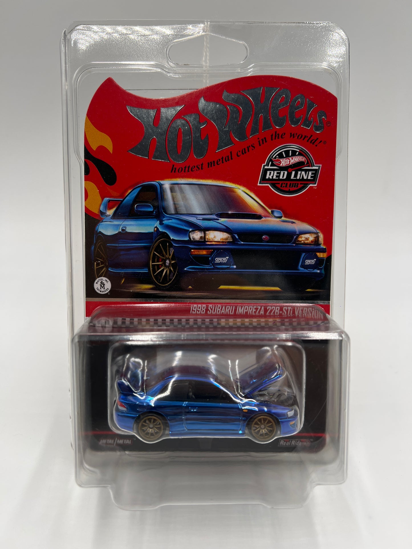 2025 Hot Wheels RLC Exclusive 1998 Subaru Impreza 22B-STi Version Blue W/Protector