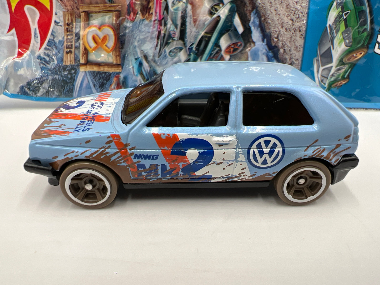 2020 Hot Wheels Mystery Models Series 3 #2 Chase Volkswagen Golf Light Blue