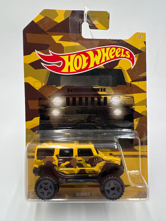 Hot Wheels Walmart Camouflage Series #1 Hummer H2 Yellow 161E
