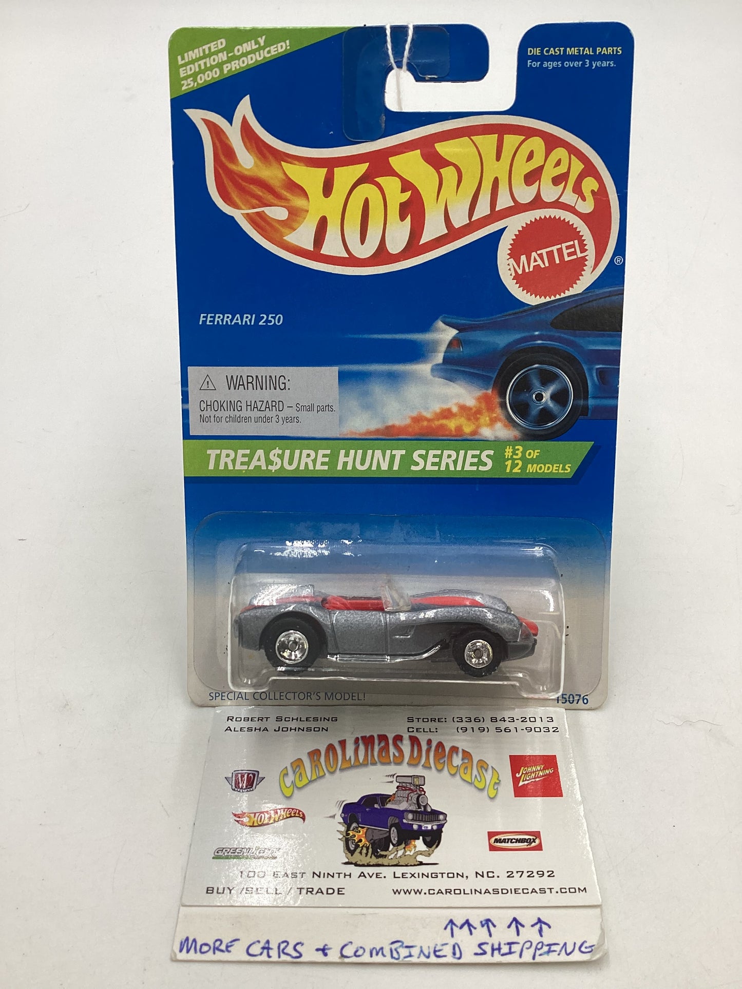 1996 Hot Wheels Treasure Hunt 3/12 Ferrari 250 #430