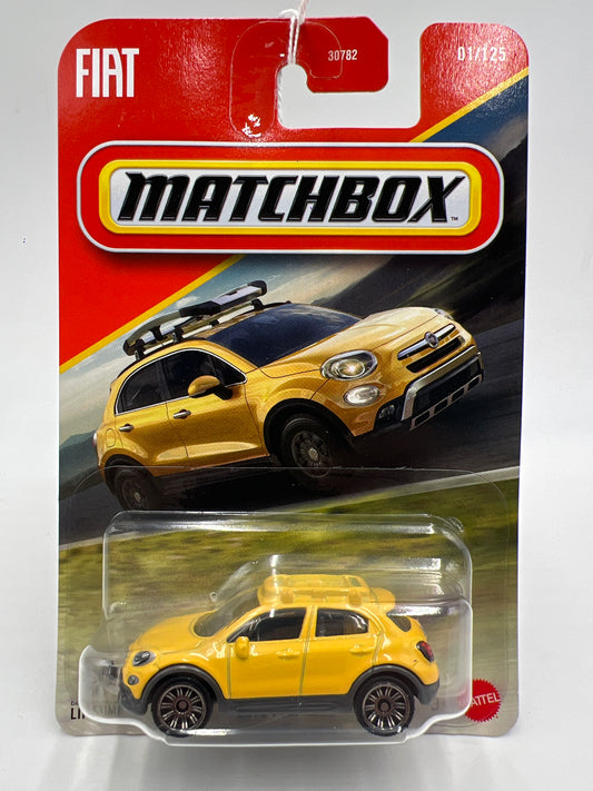 2026 Matchbox #1 2016 Fiat 500X Yellow