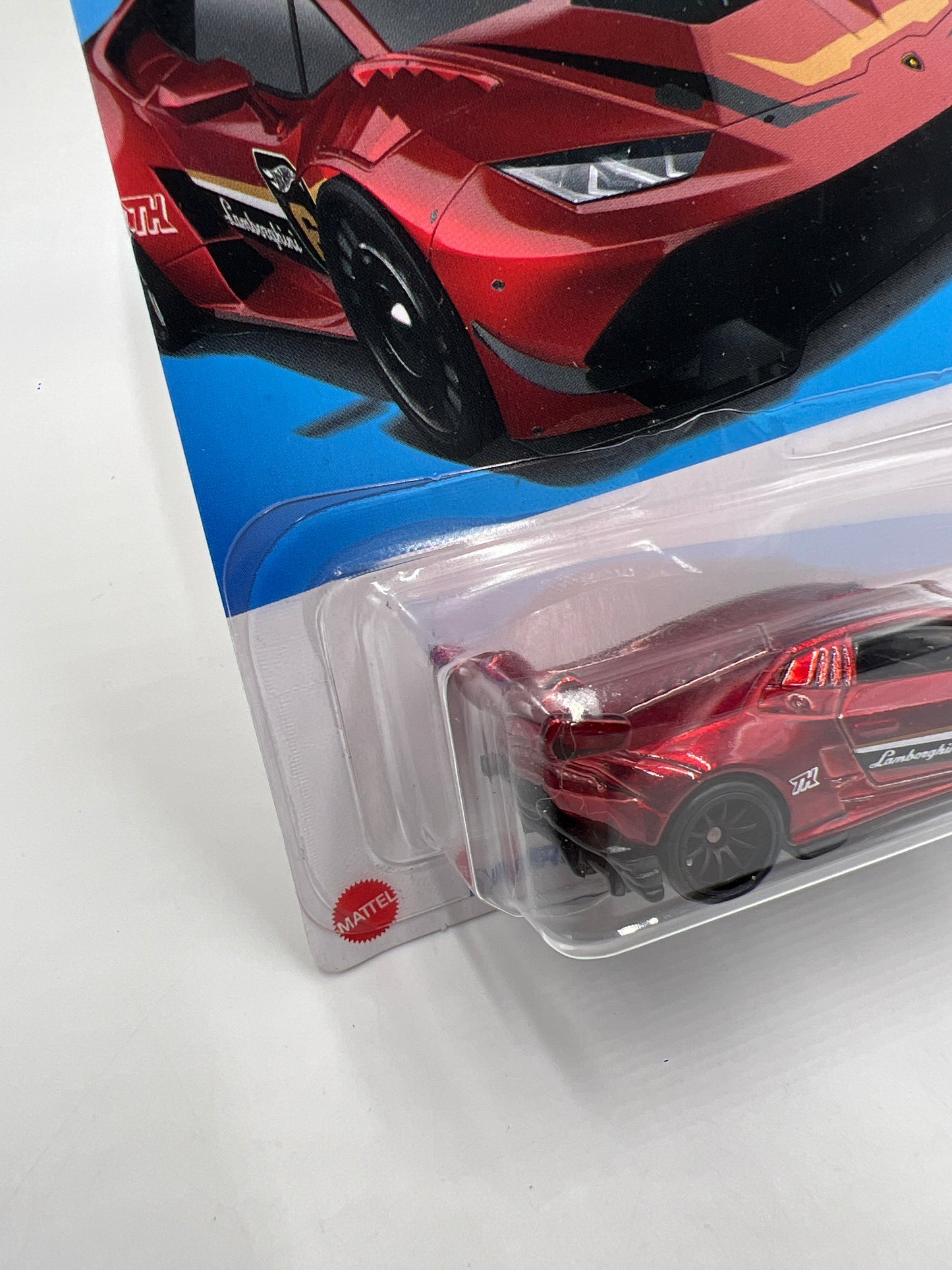 2024 Hot Wheels Super Treasure Hunt #239 Lamborghini Huracan LP 620-2 Super Trofeo Red W/Protector