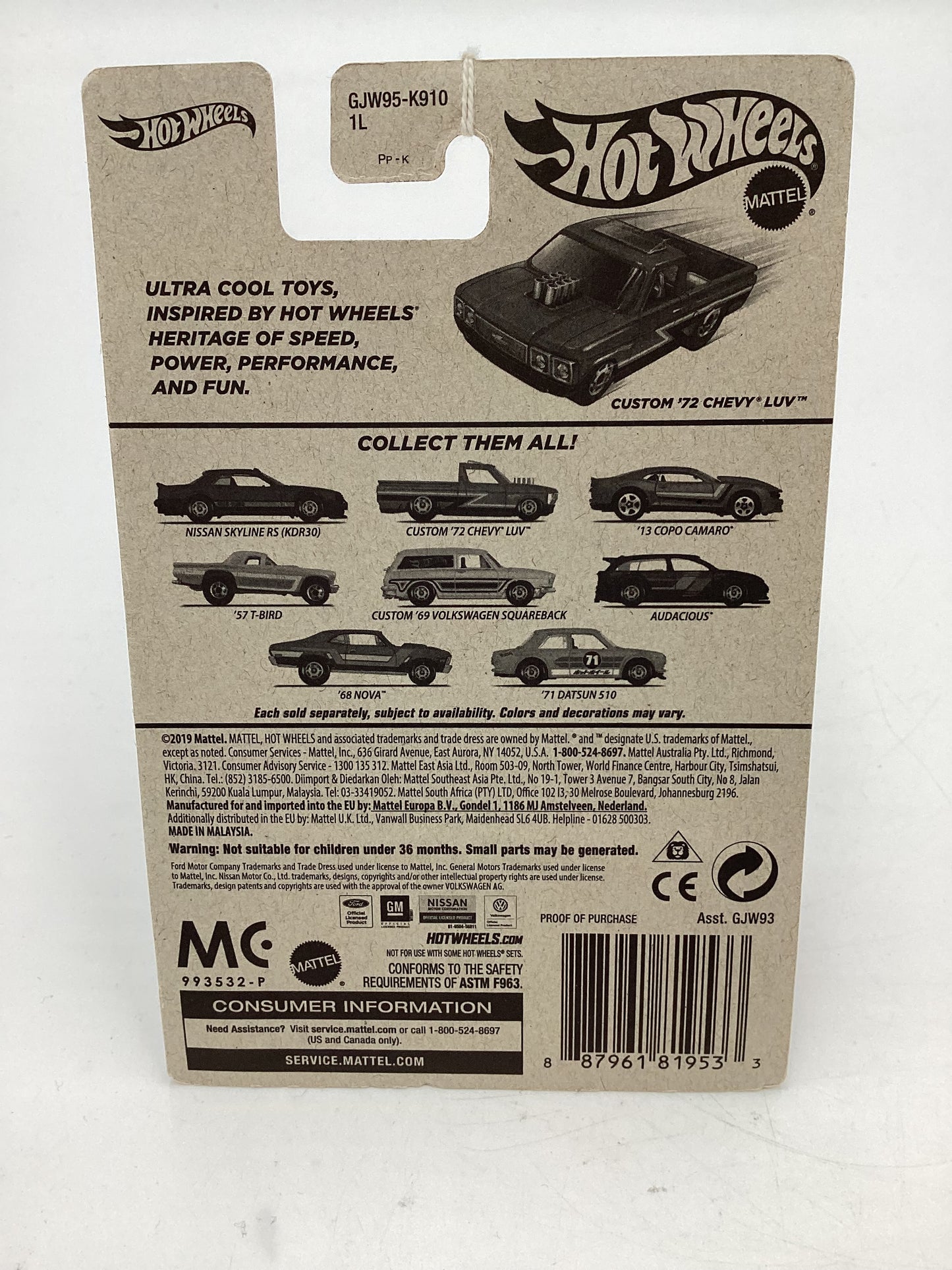 Hot Wheels Target Exclusive Flying Customs Custom 72 Chevy Luv Red 150G