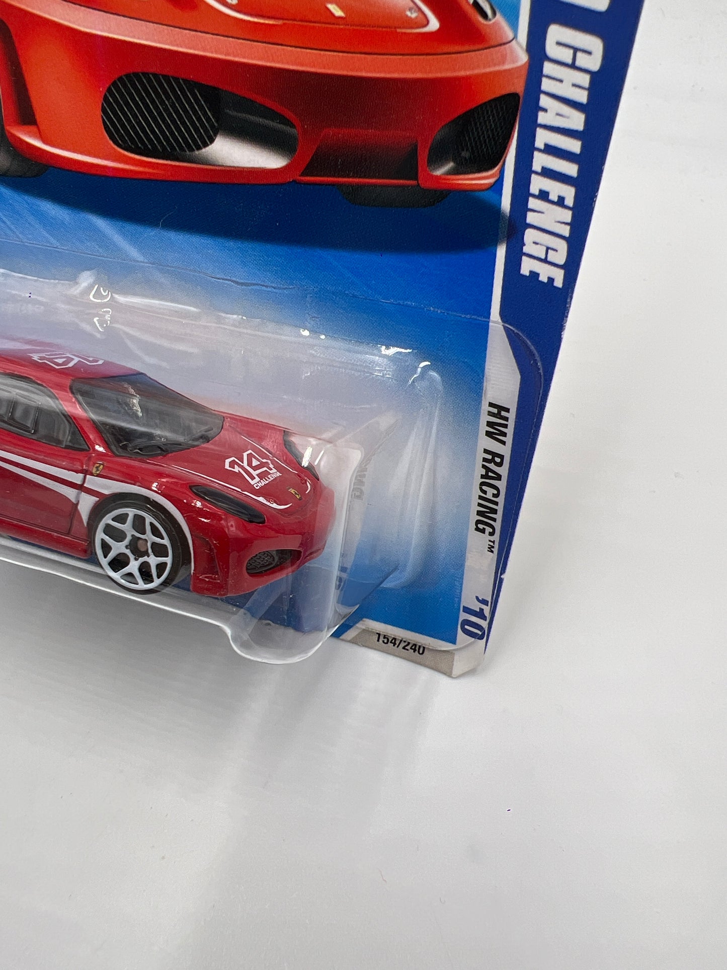 2010 Hot Wheels Racing #154 Ferrari F430 Challenge W/Protector SR