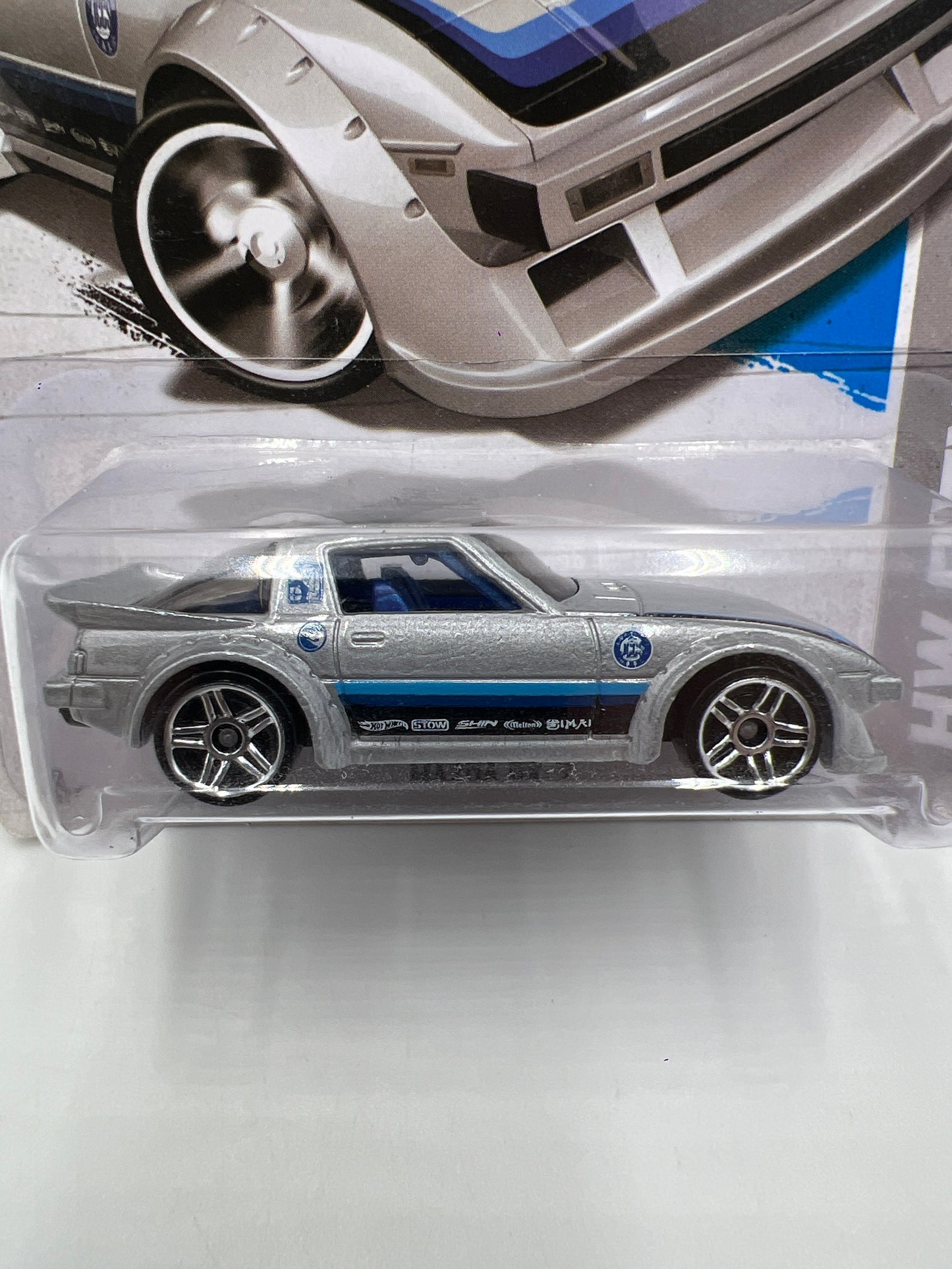 2013 Hot Wheels Treasure Hunt #22 Mazda RX-7 Silver