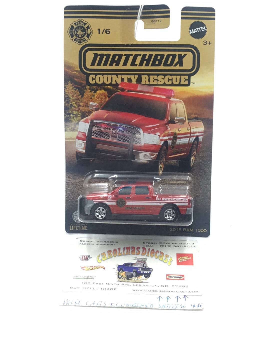 Matchbox County Rescue 2015 Ram 1500 158i