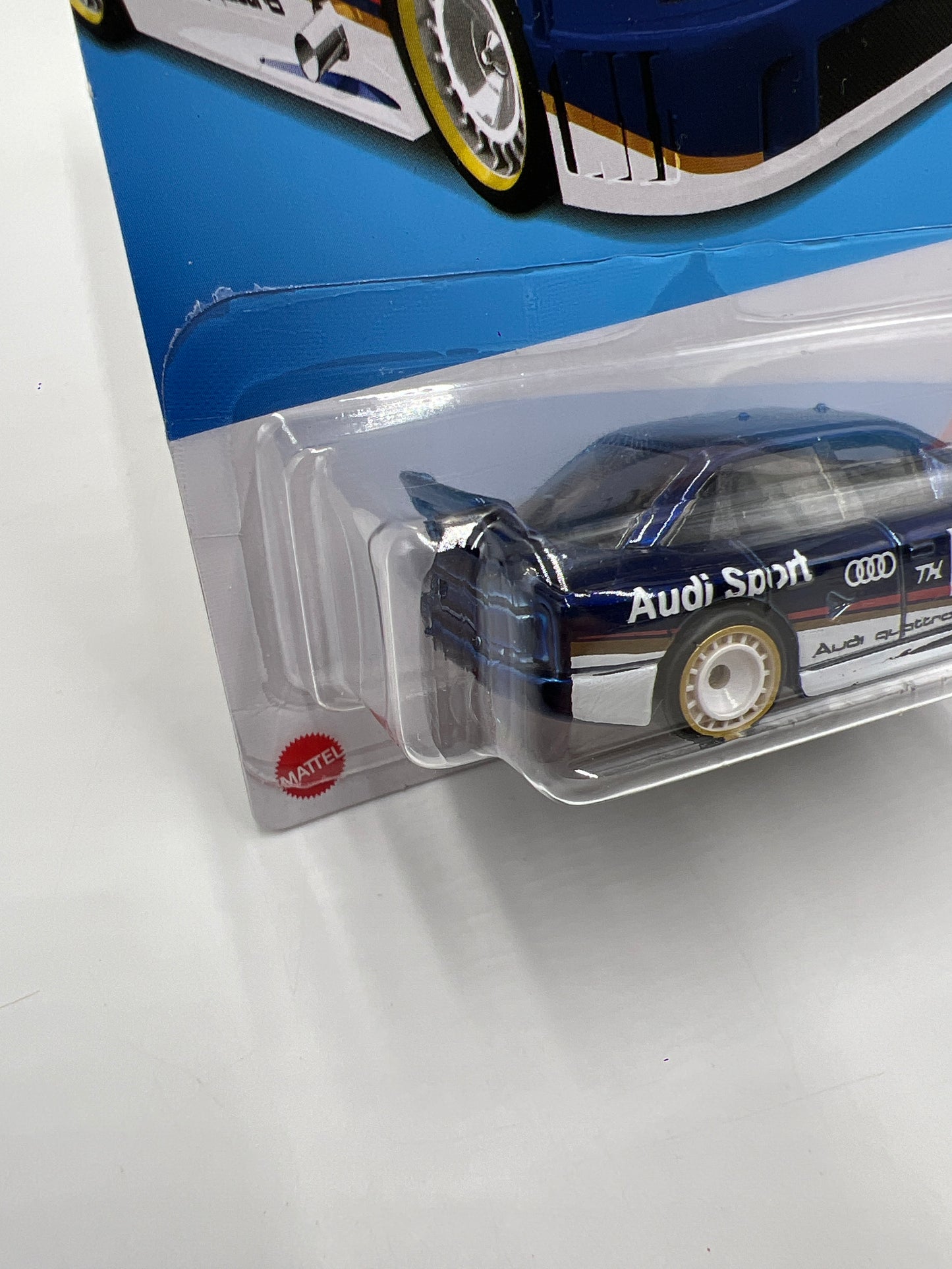 2024 Hot Wheels #144 Super Treasure Hunt Audi 90 Quattro Blue W/Protector