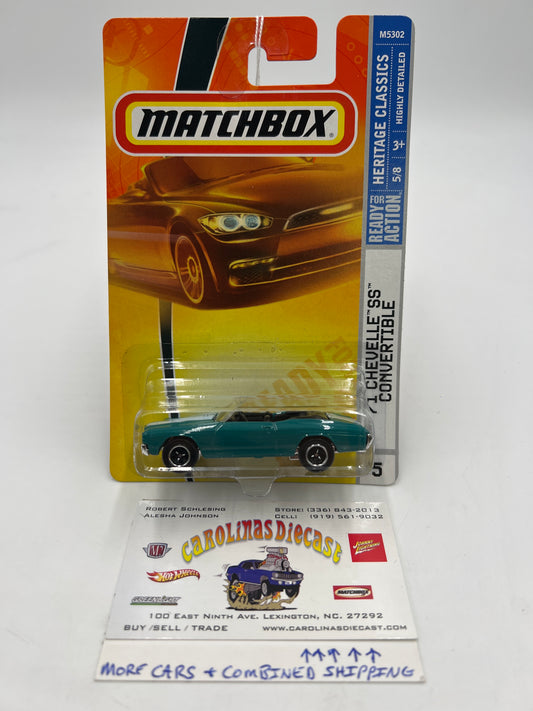 Matchbox #5 Heritage Classics 71 Chevelle SS Convertible Teal 17G