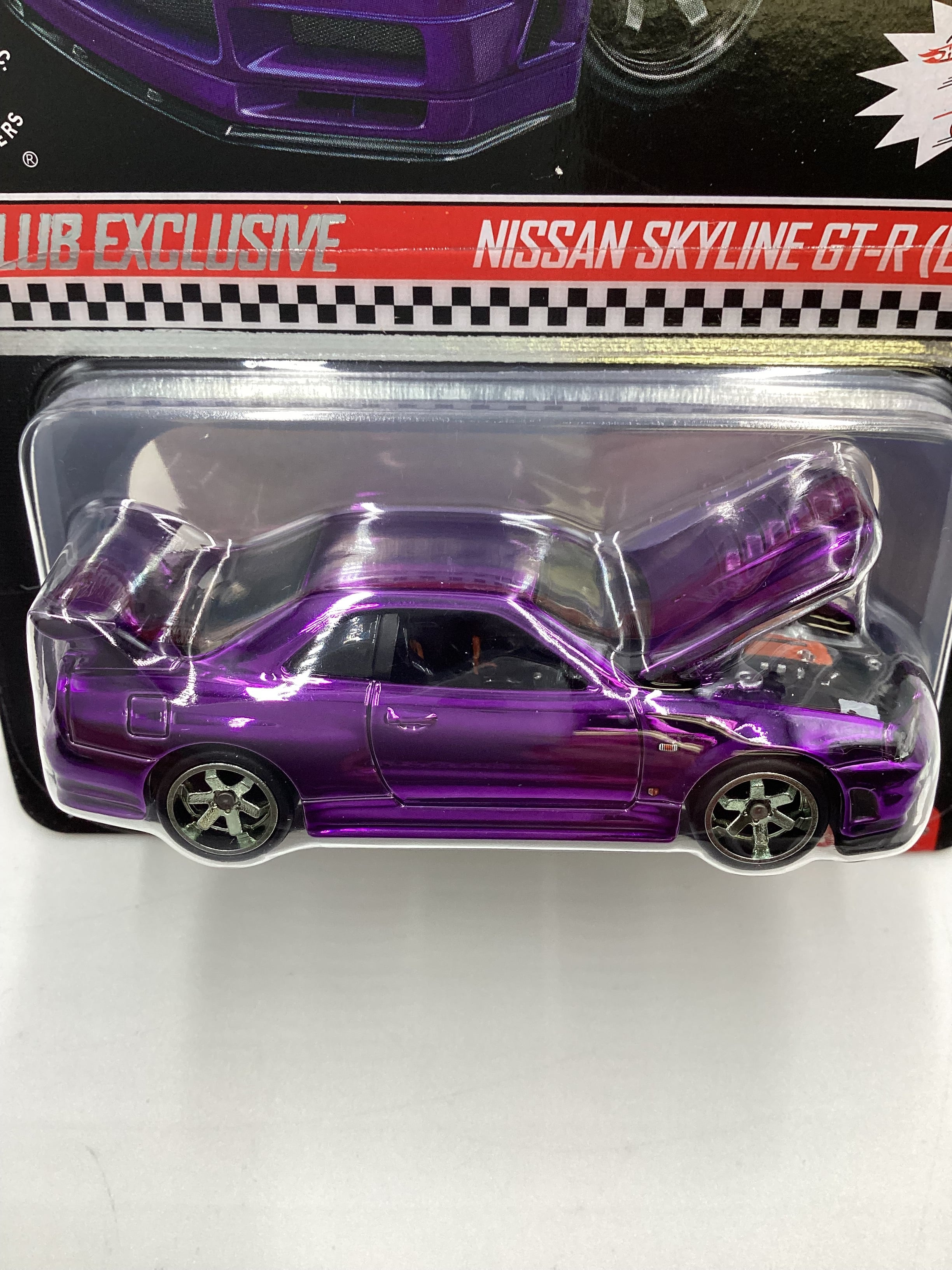 Hot Wheels RLC Nissan Skyline GT-R popular BNR-34, Purple, Club Exclusive Patch & Button