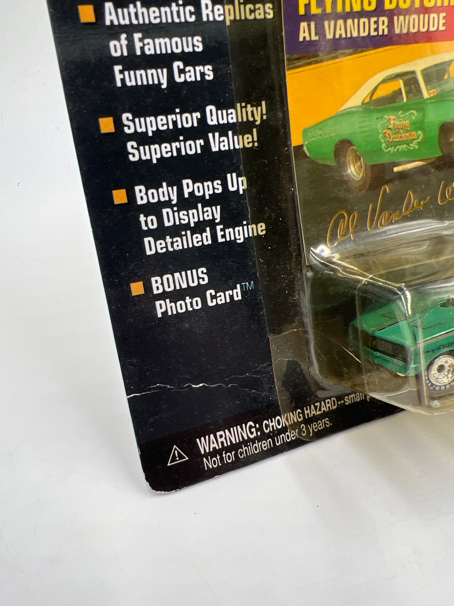 Johnny Lightning Funny Car Legends Flyin Dutchman Dodge Charger Green 228H