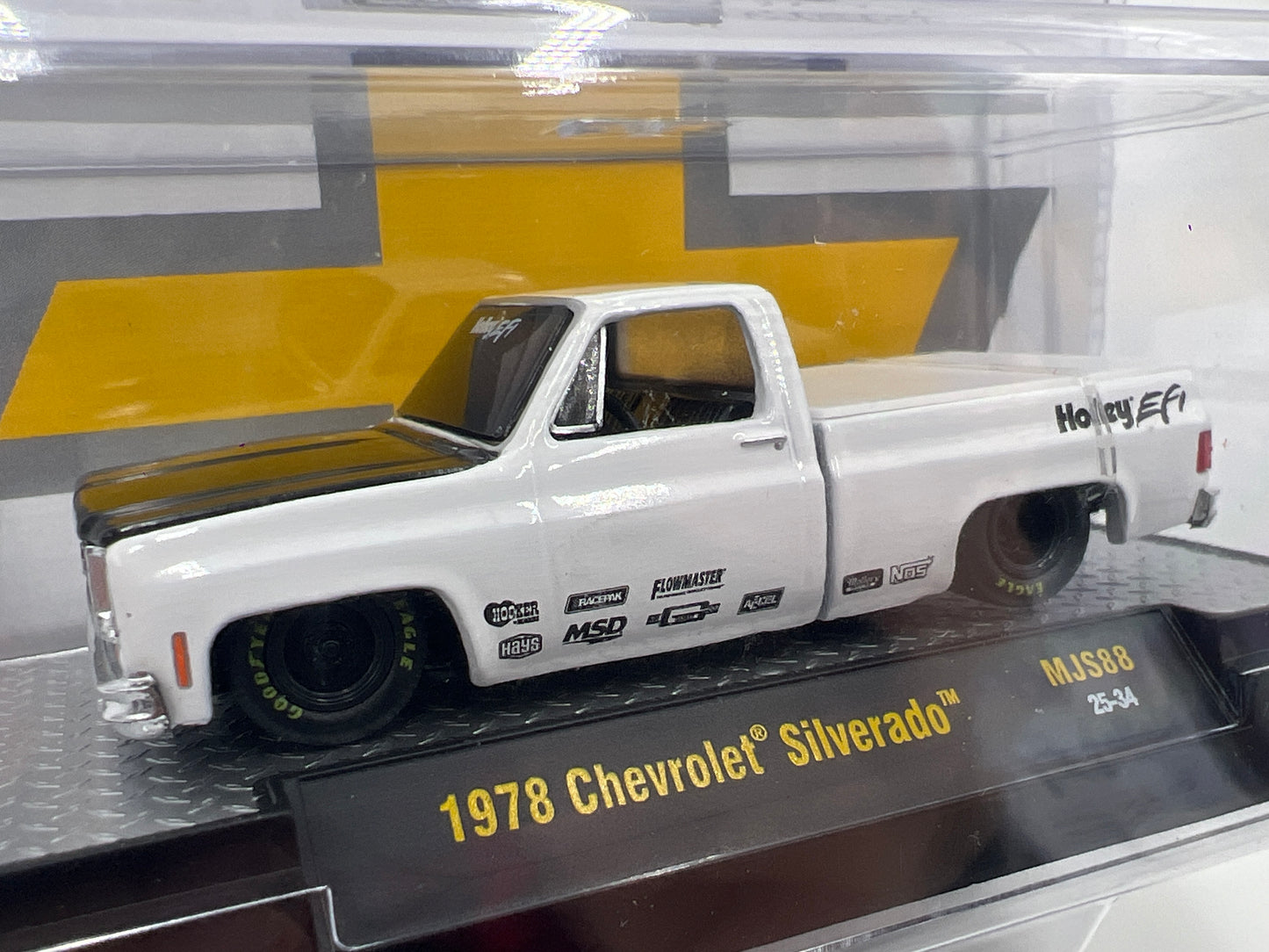 M2 Machines MiJo Exclusives 1978 Chevrolet Silverado Holley EFI White MJS88 200A