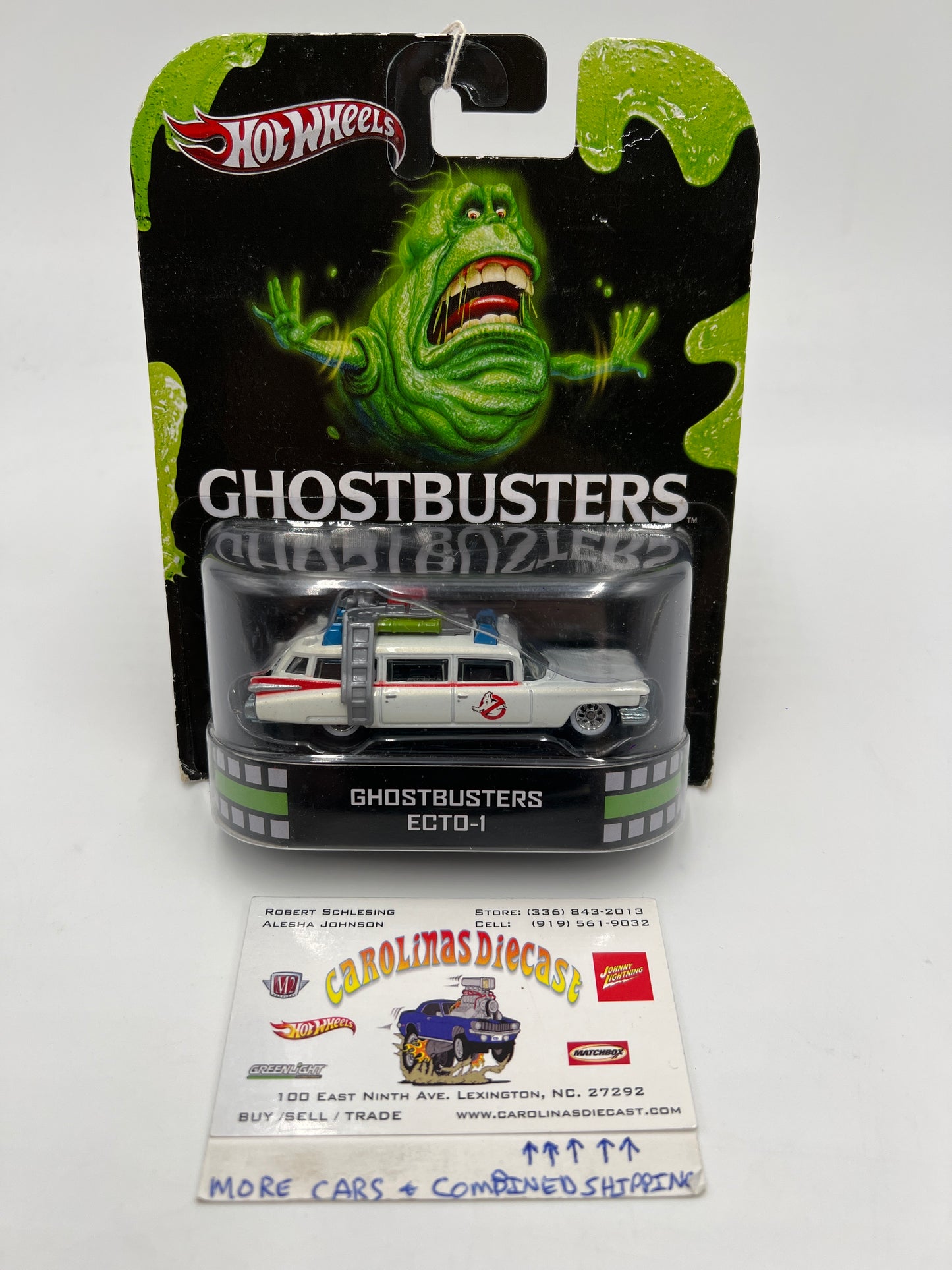 2012 Hot Wheels Retro Entertainment Ghostbusters Ecto-1 White 242C