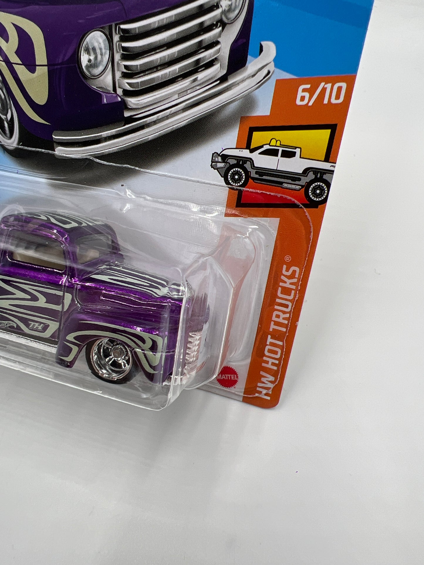 2021 Hot Wheels Super Treasure Hunt #225 49 Ford F1 Purple W/Protector