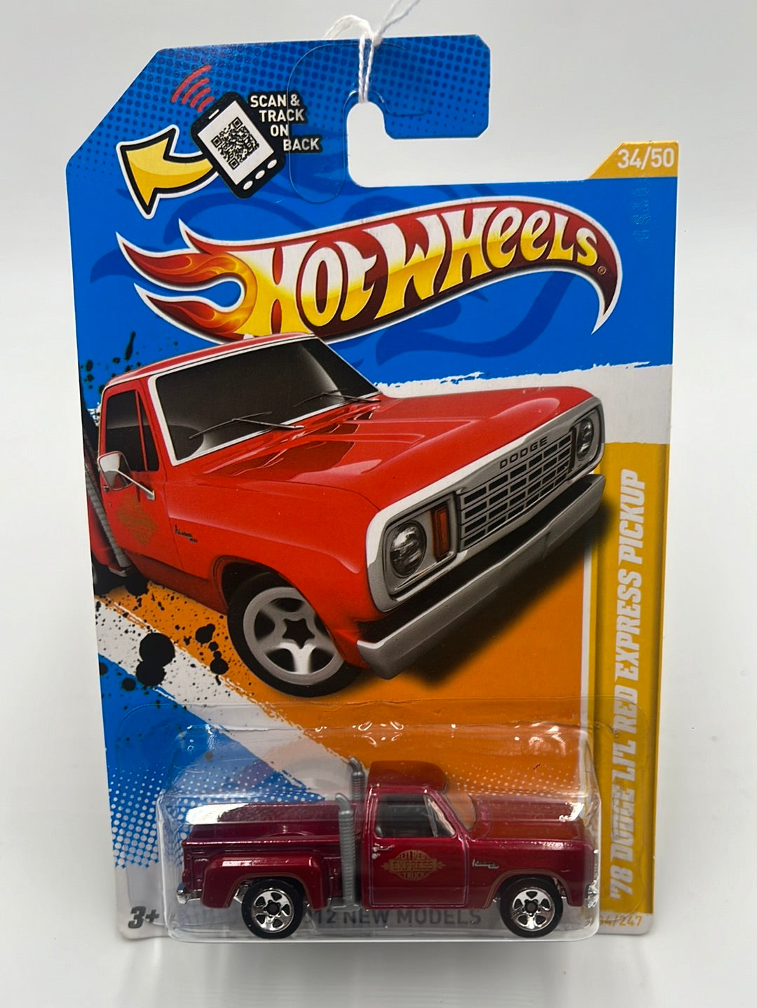 2012 Hot Wheels New Models ‘78 Dodge Li’l Red Express Pickup Red 34/247 39C