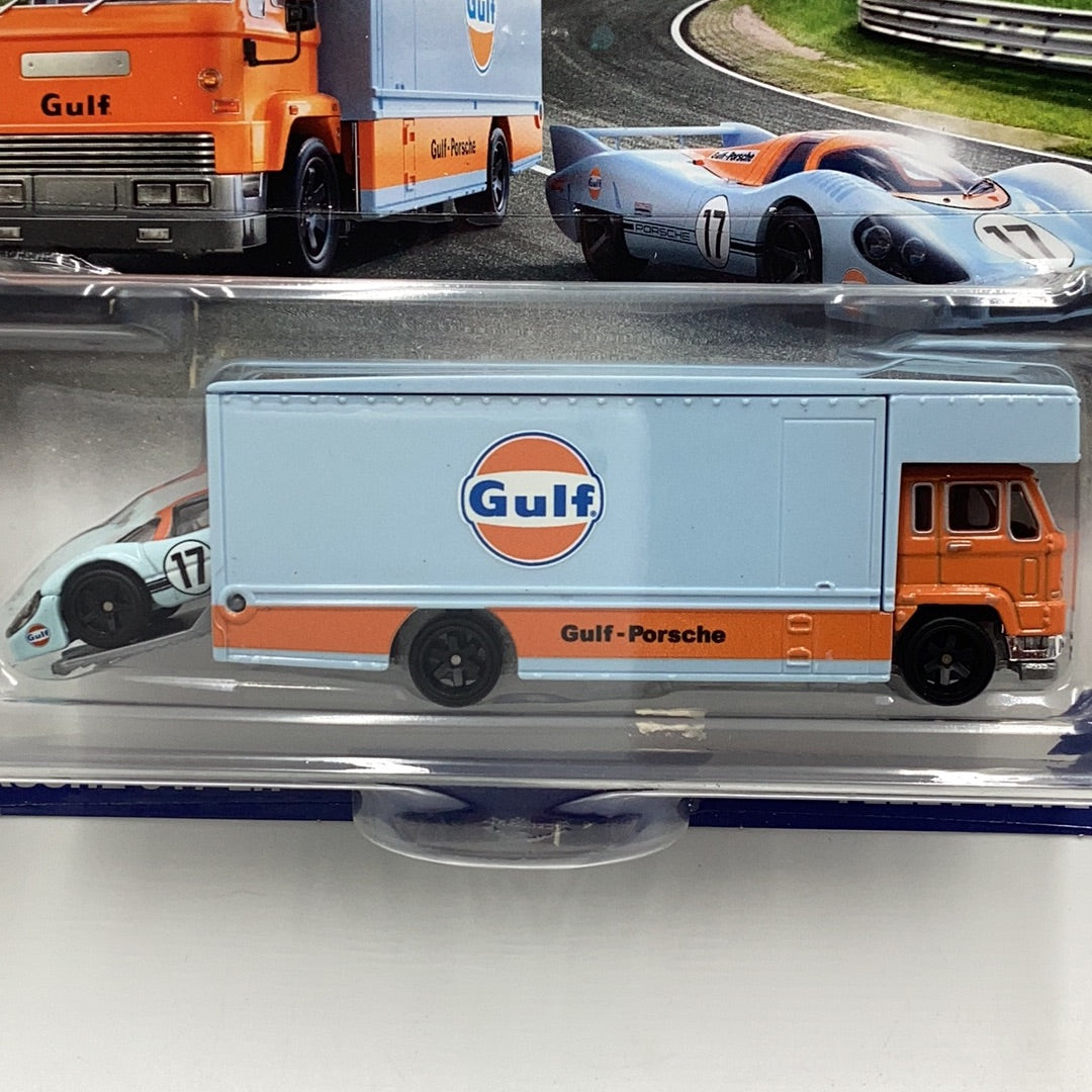 Hot wheels car culture team transport #41 Porsche 917 LH fleet flyer 245G