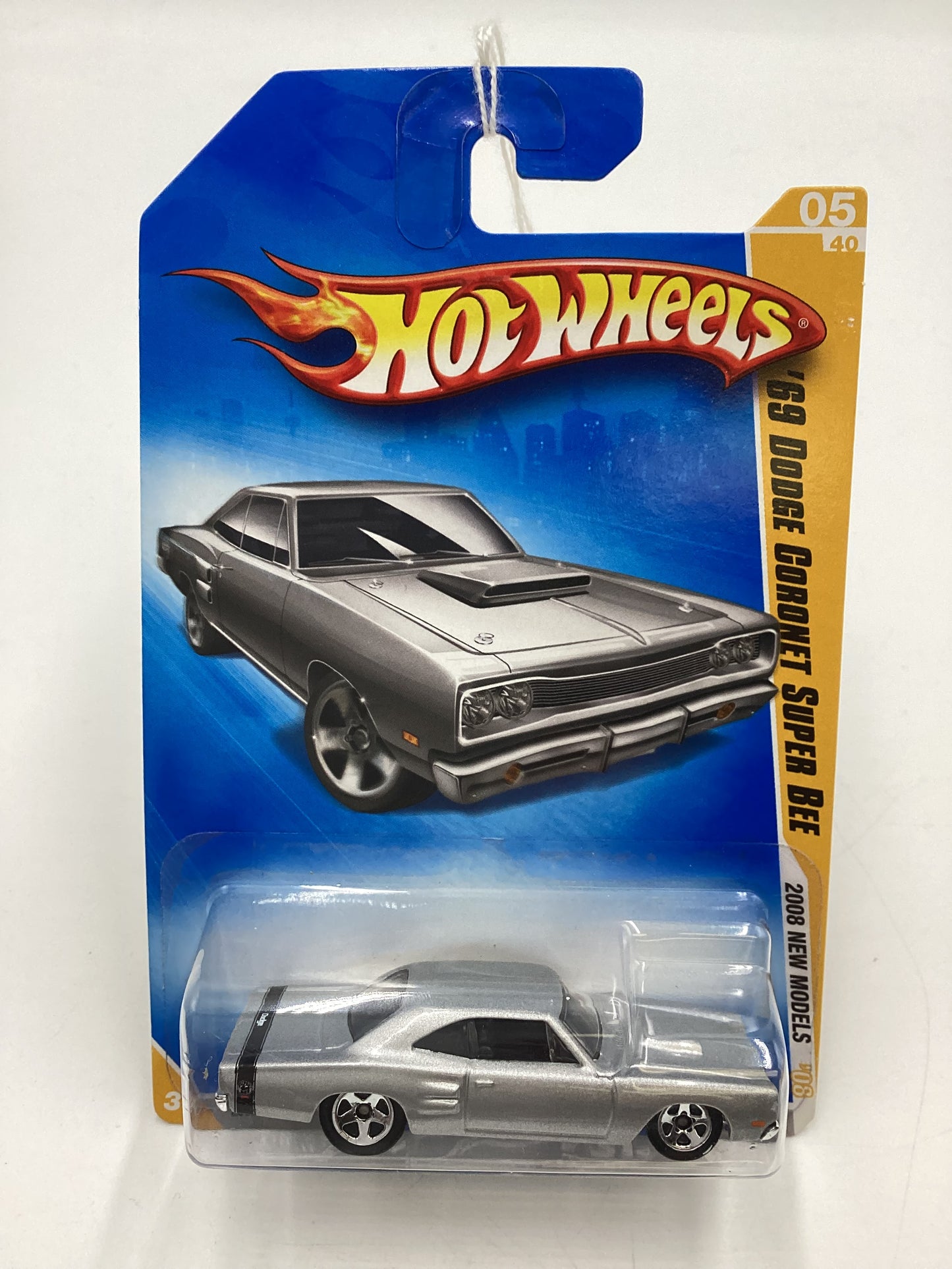 2008 Hot Wheels New Models #5 69 Dodge Coronet Super Bee Silver 54C