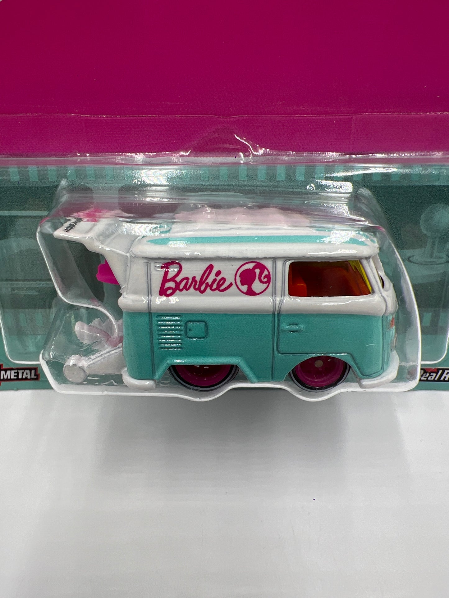 2024 Hot Wheels Pop Culture Premium Barbie Kool Kombi Light Blue/White 241E