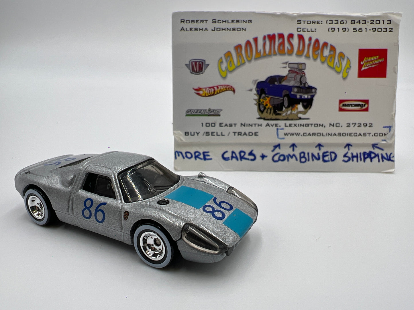 Hot Wheels Porsche 904 Carrera GTS Silver CUSTOM