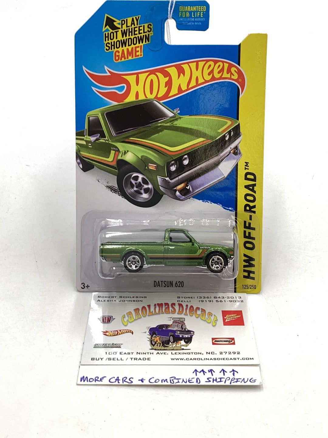 2015 Hot Wheels Off-Road #125 Datsun 620 green