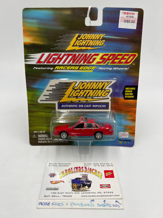 Johnny Lightning Lightning Speed 95 Chevy Caprice Red 230G