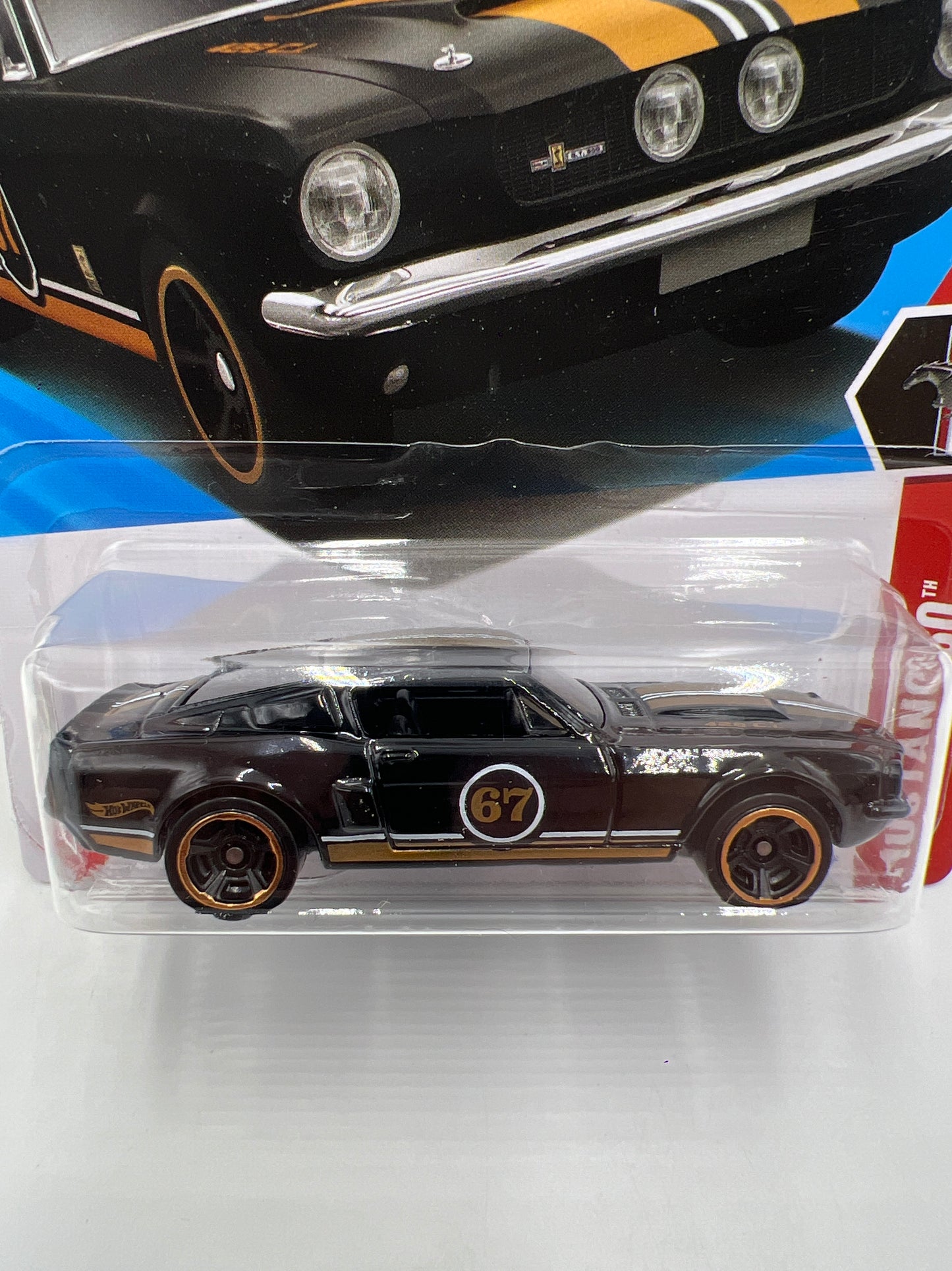 2025 Hot Wheels P Case Mustang 60th #161 67 Shelby GT500 Black 27D