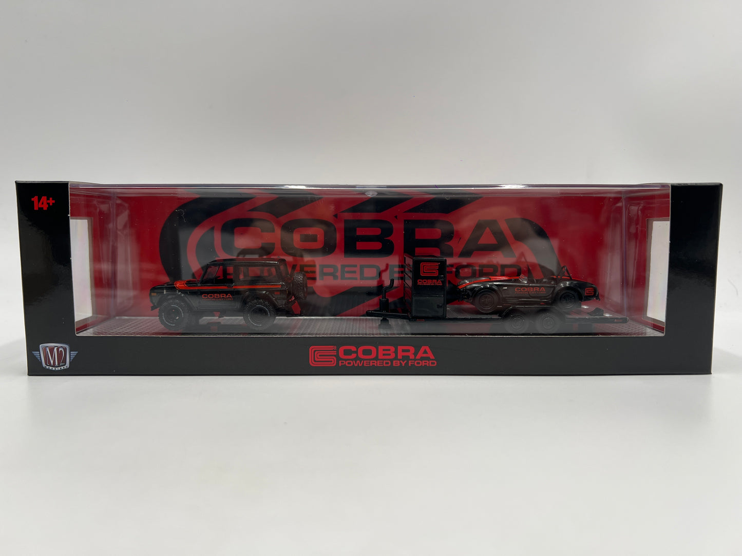 M2 Machines Auto Haulers 1976 Ford Bronco & 1965 Shelby 427 Cobra R90