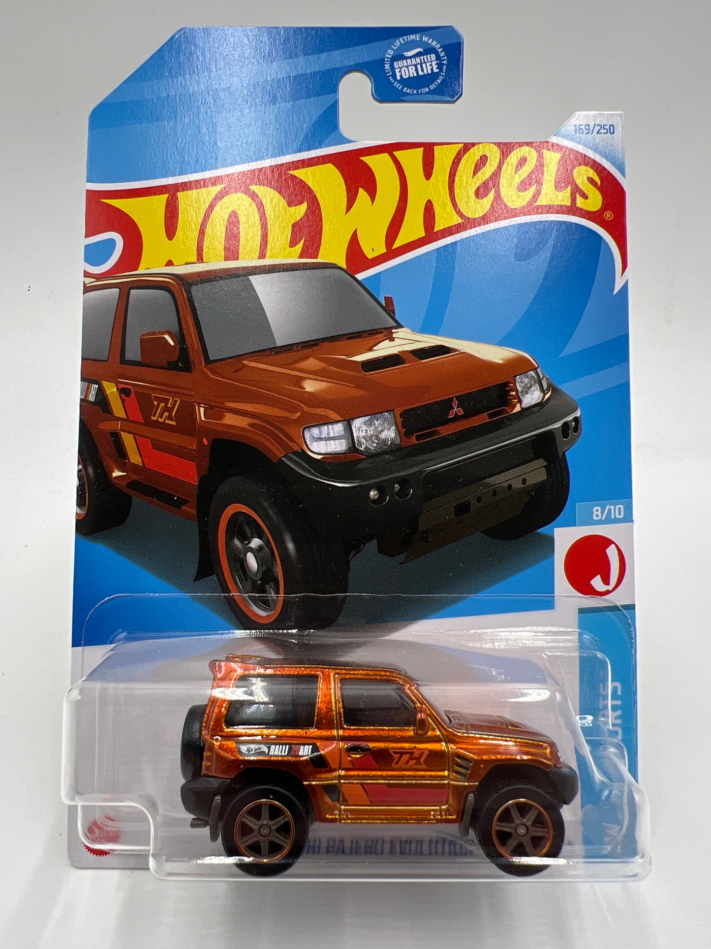 2024 Hot Wheels Super Treasure Hunt #169 Mitsubishi Pajero Evolution Orange W/Protector