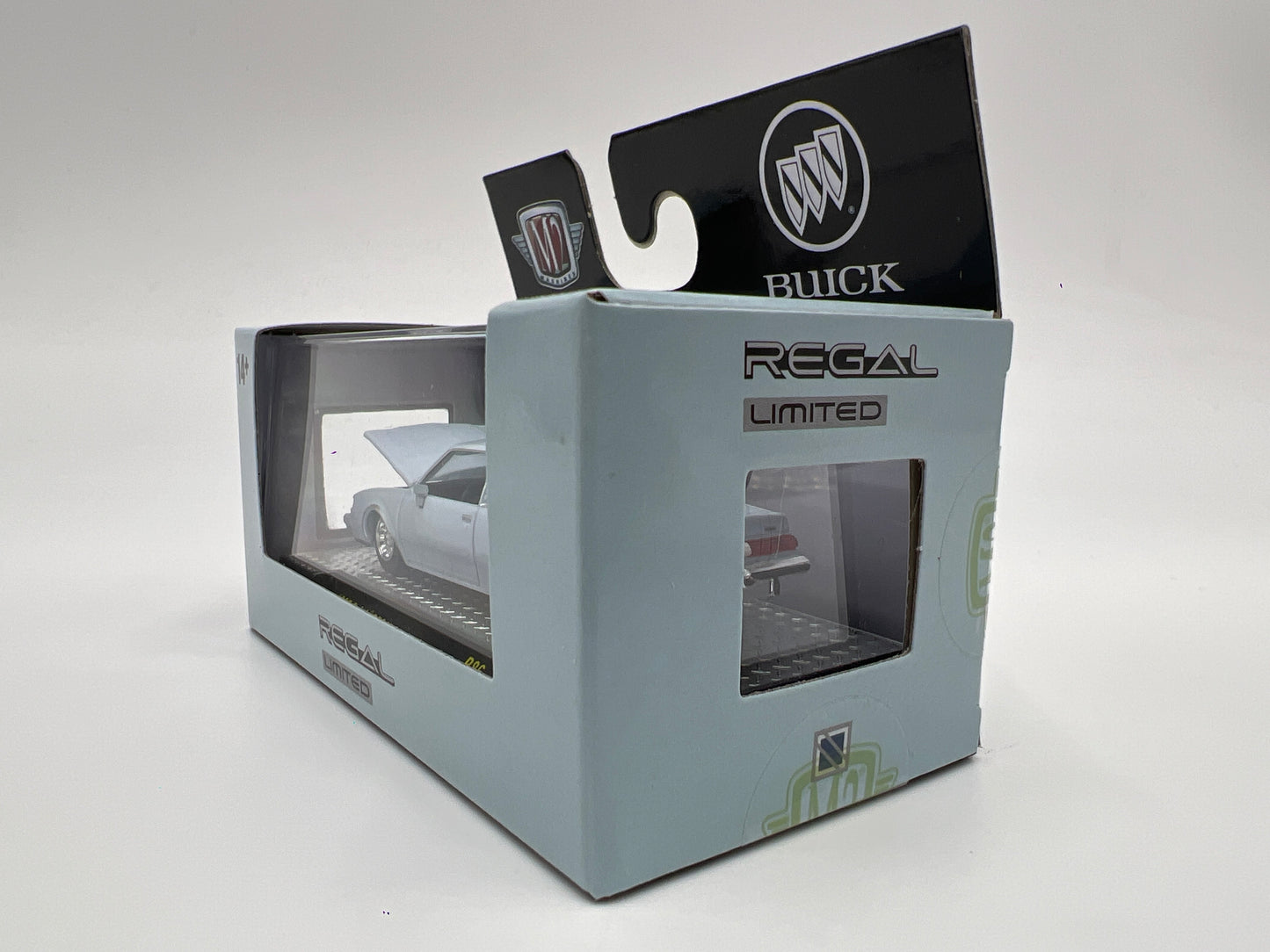 2025 M2 Machines Detroit Muscle 1987 Buick Regal Limited Light Blue R86