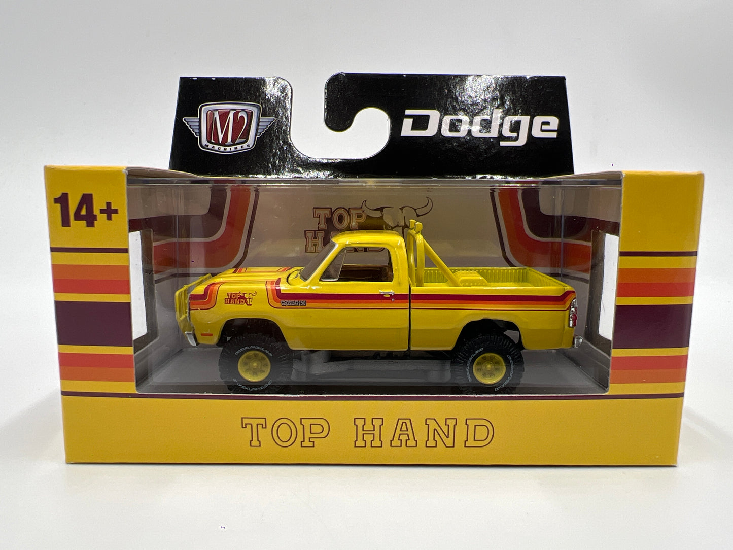 2025 M2 Machines Auto-Thentics 1978 Dodge 150 Power Wagon Top Hand Yellow R100