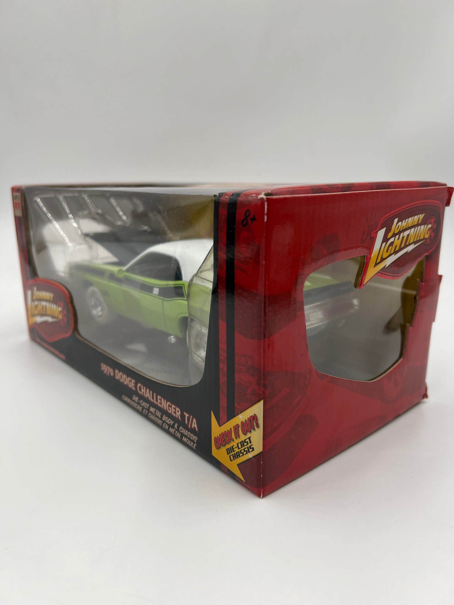 Johnny Lightning 1:24 Scale White Lightning Chase 1970 Dodge Challenger T/A Green VHTF