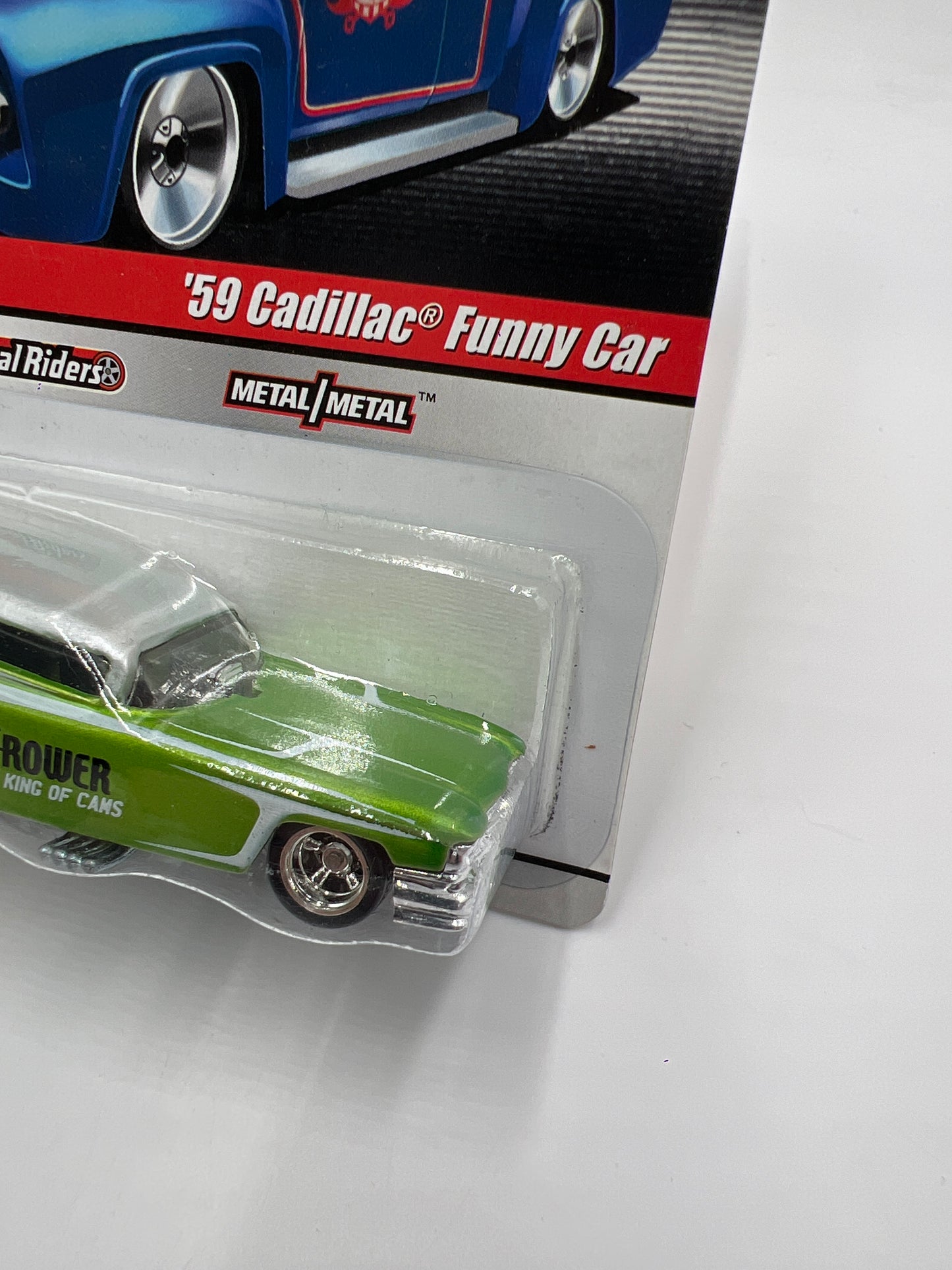 Hot Wheels Slick Rides #7 59 Cadillac Funny Car Crower Cams Green/Silver 242A