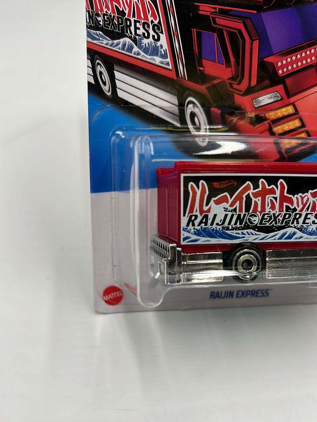 Hot Wheels 2023 Treasure Hunt Raijin Express #10 277C. Cracked blister