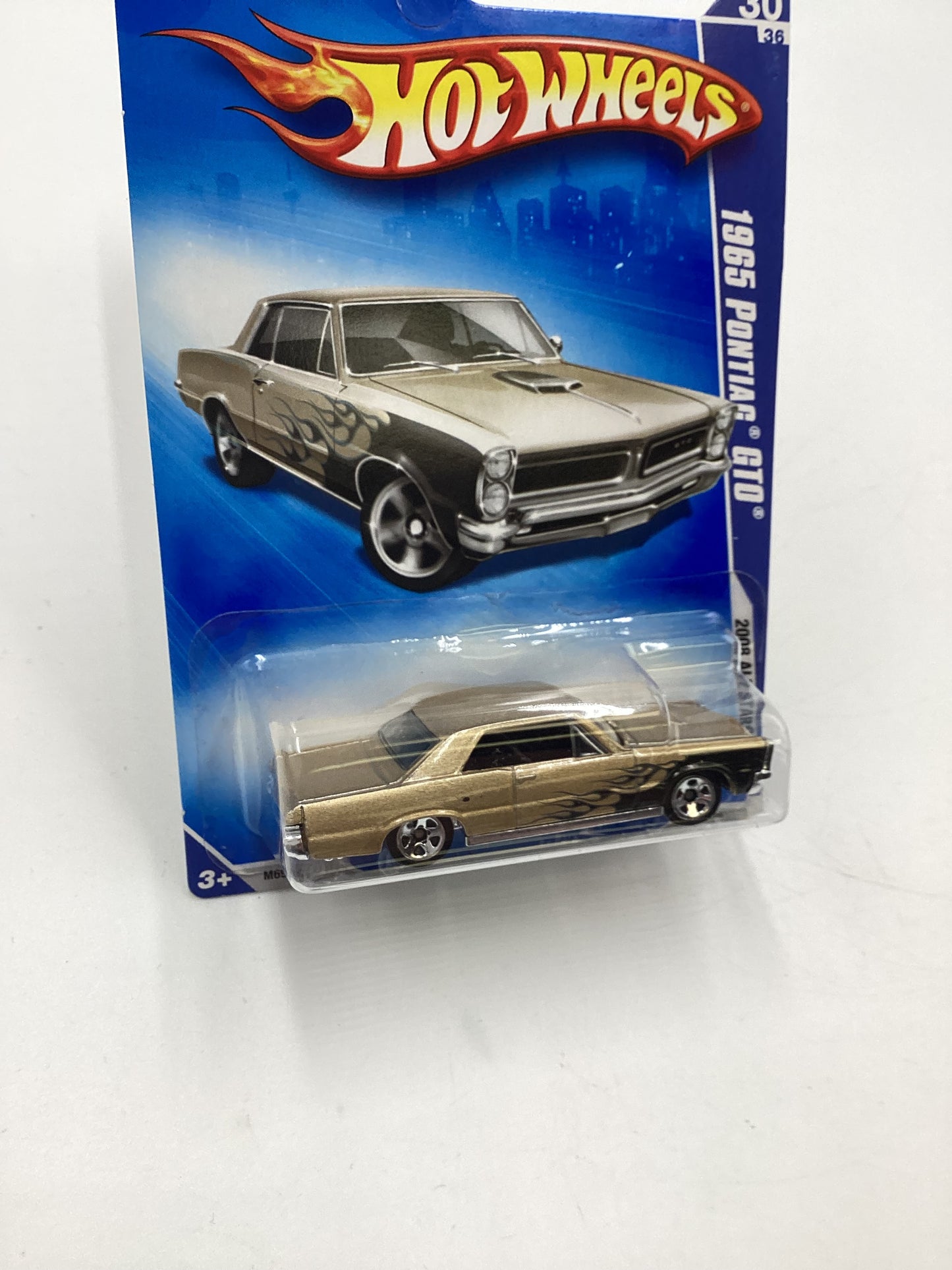 2008 Hot Wheels All Stars #70 1965 Pontiac GTO Gold Kmart Exclusive 239B