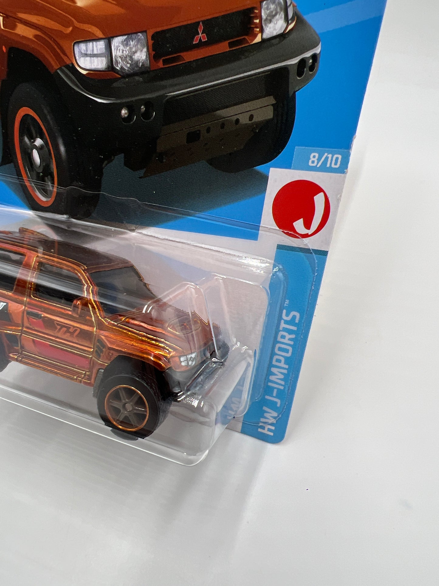 2024 Hot Wheels Super Treasure Hunt #169 Mitsubishi Pajero Evolution Orange W/Protector
