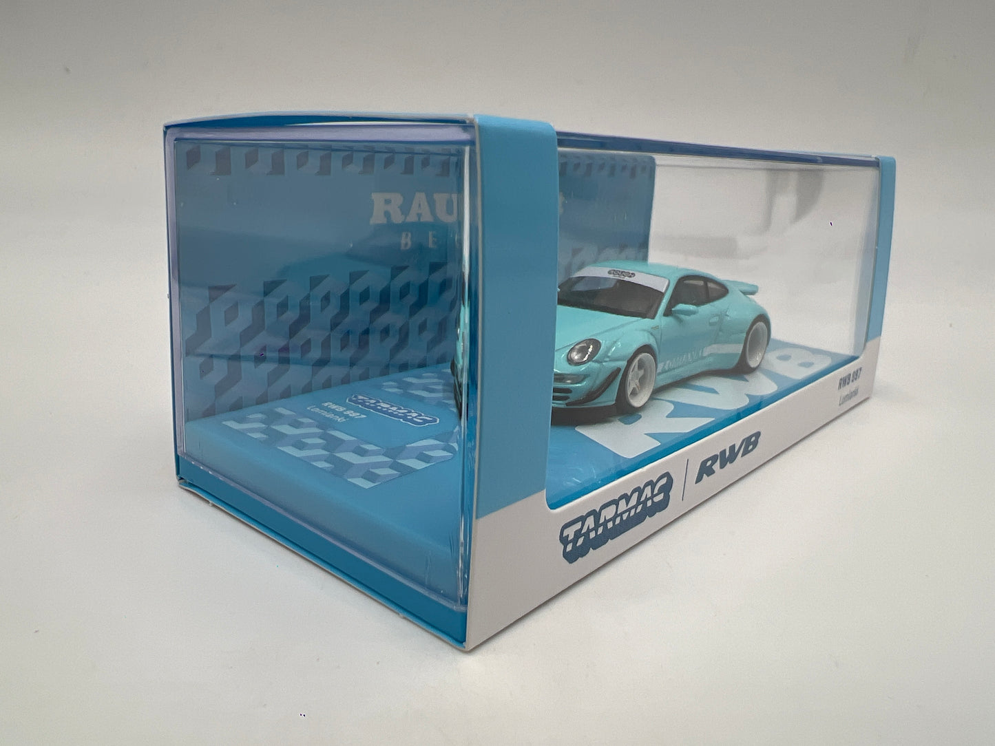 Tarmac Works x Hobby64 RWB 997 Lomianki Light Blue