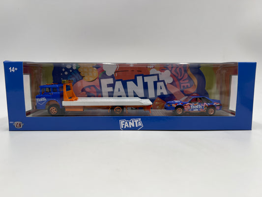 M2 Machines Haulers TW44 CHASE Fanta 1990 Ford C-8000 & 1990 Ford Mustang GT