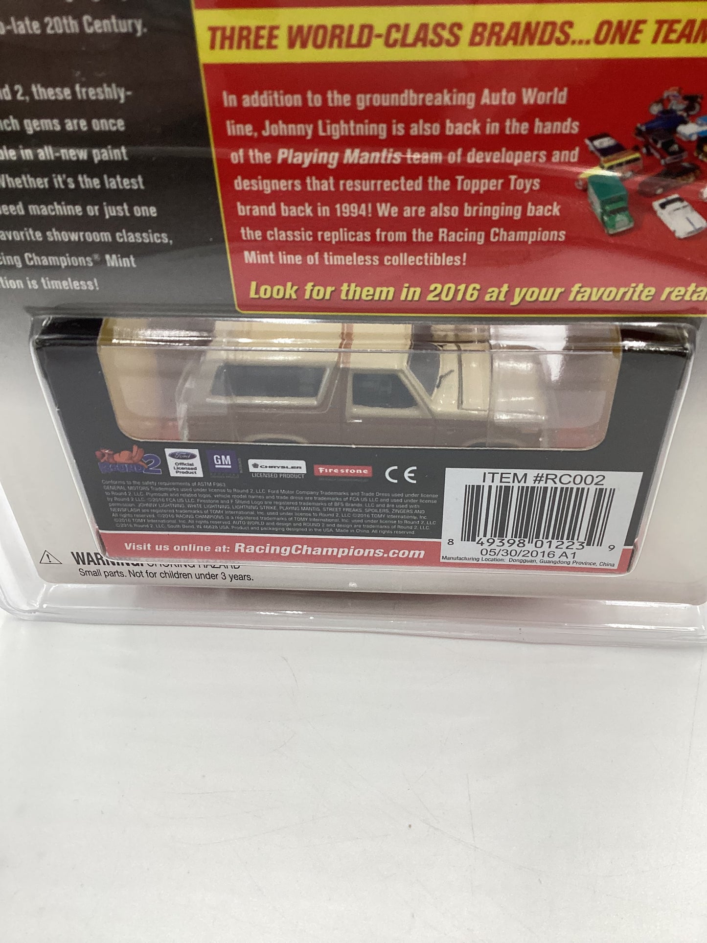 2016 Racing Champions Mint #11 1980 Ford Bronco Tan/Brown SR