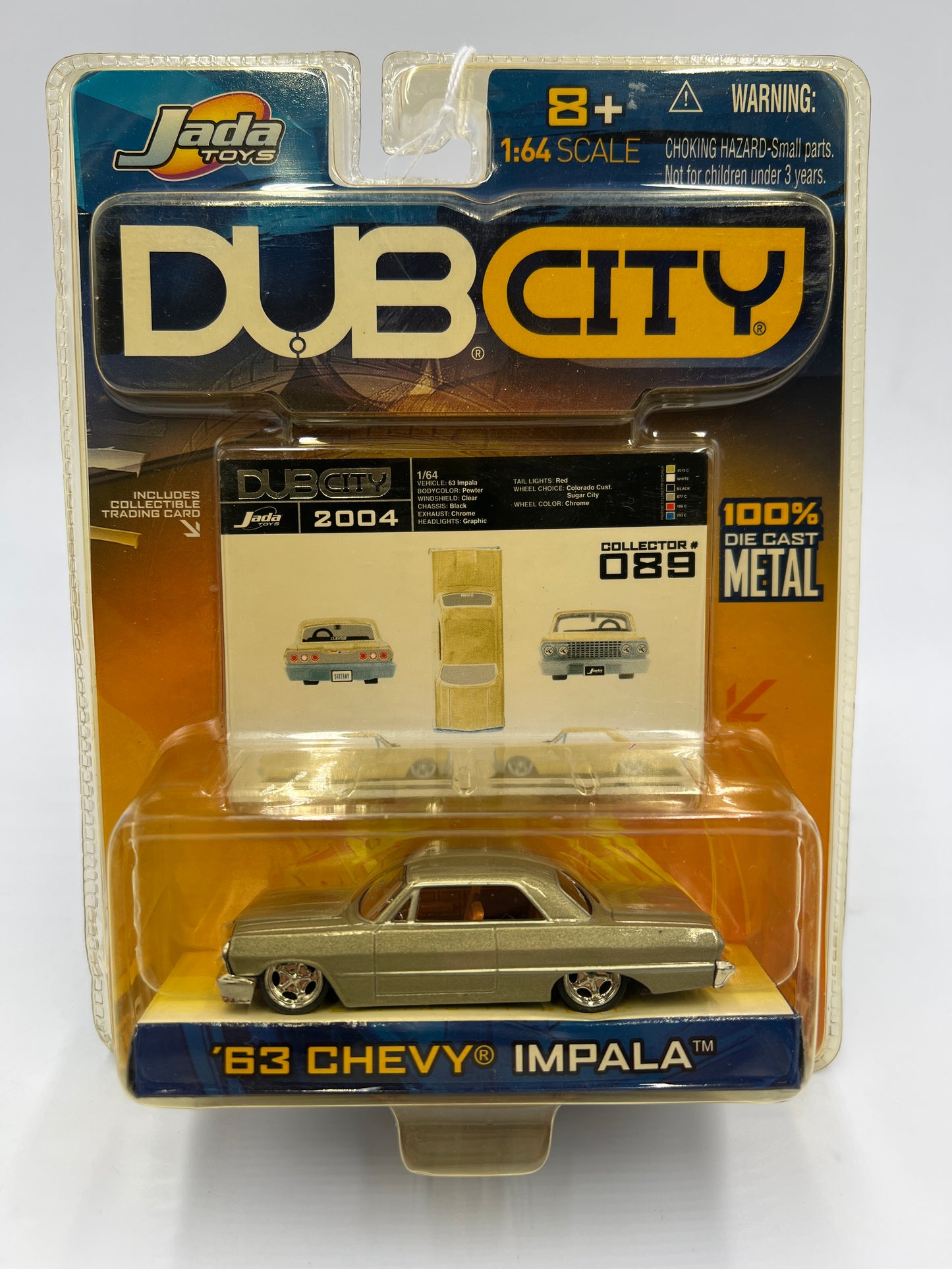 Jada Toys Dub City #89 63 Chevy Impala Pewter SR