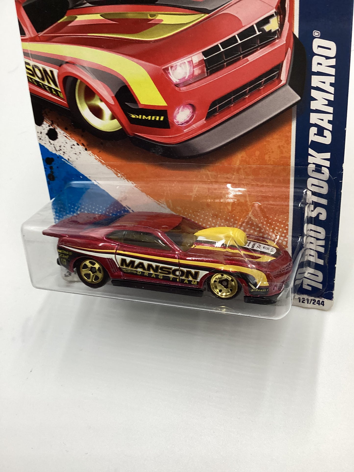 2011 Hot wheels #121 70 Pro Stock Camaro Red 13i