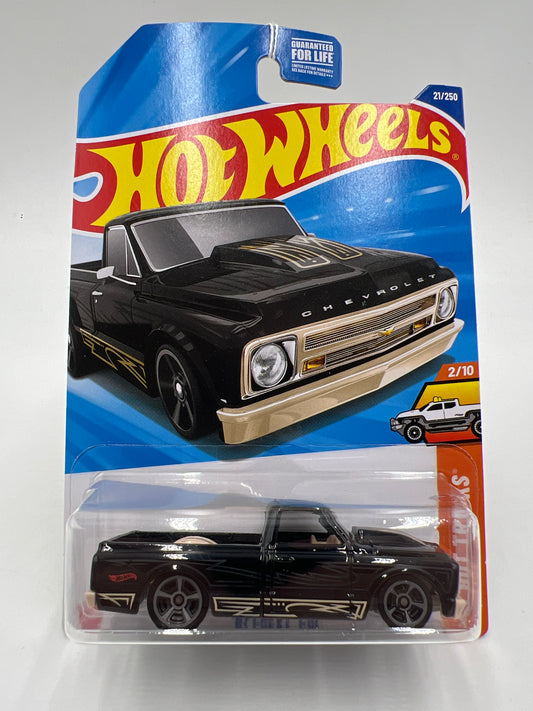2025 Hot Wheels F Case HW Hot Trucks #21 67 Chevy C10 Black 12A